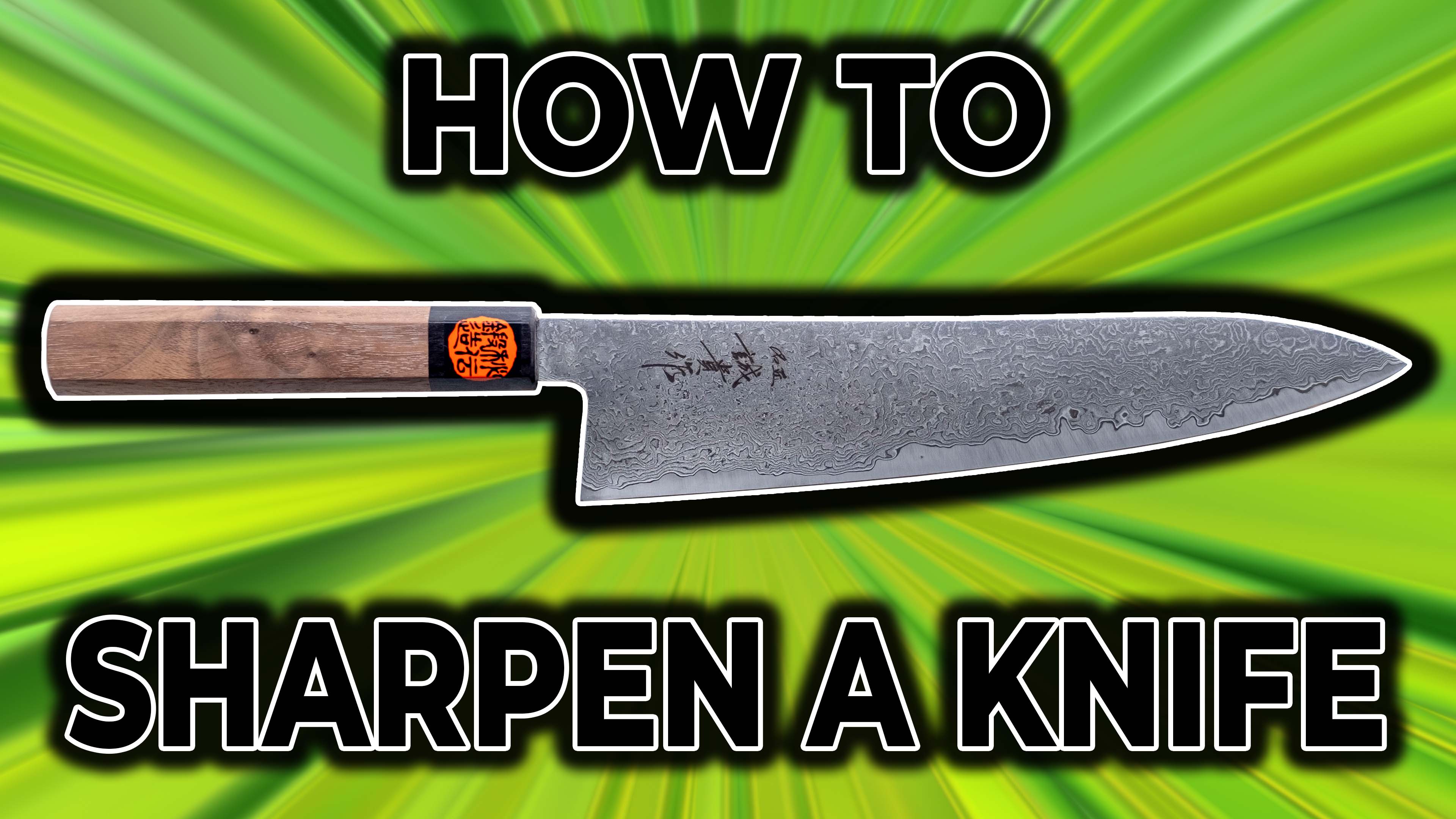How to sharpen a Japanese Knife
