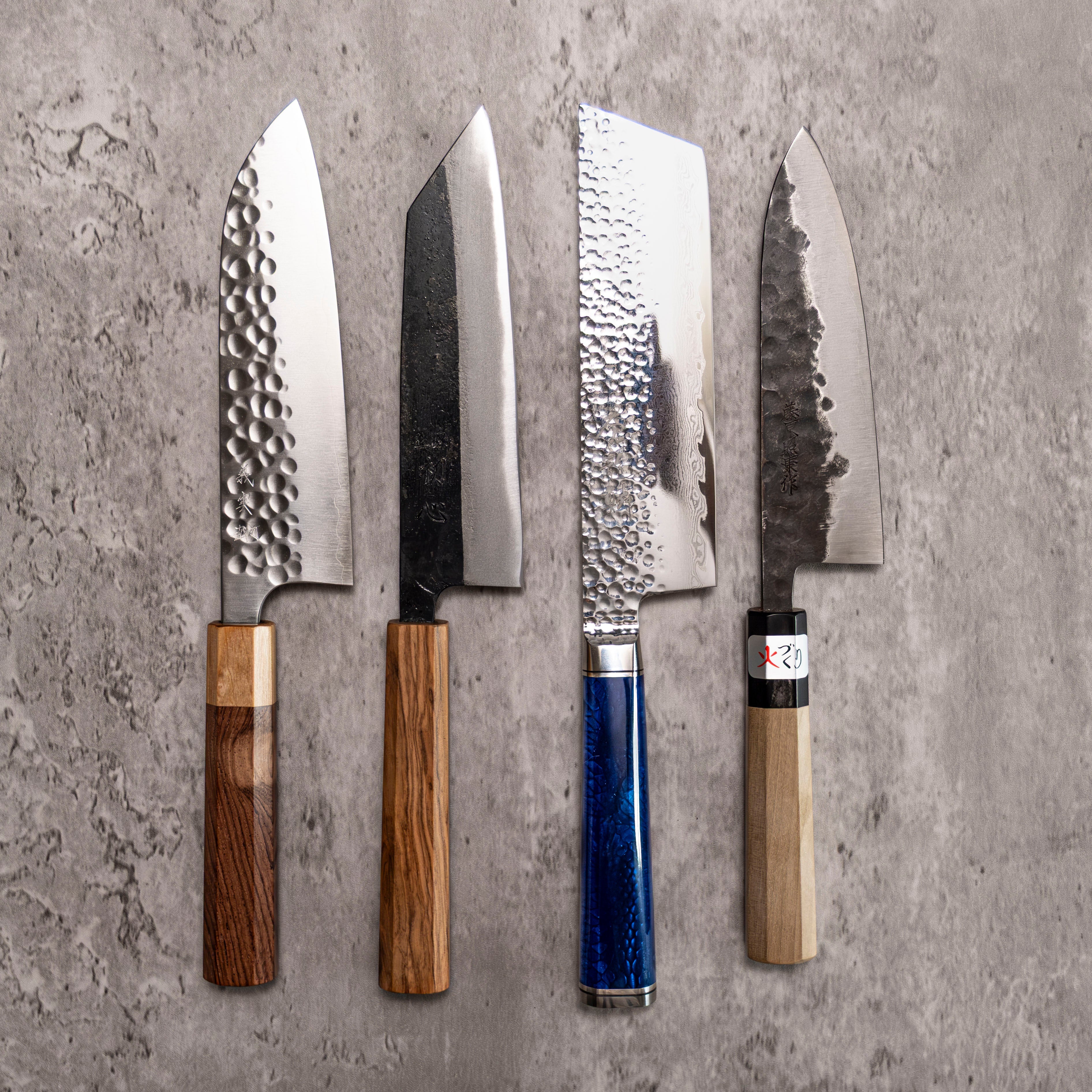 アーモンドページ From big to small on the new Dark Maple handles 🍁 Yoshikane