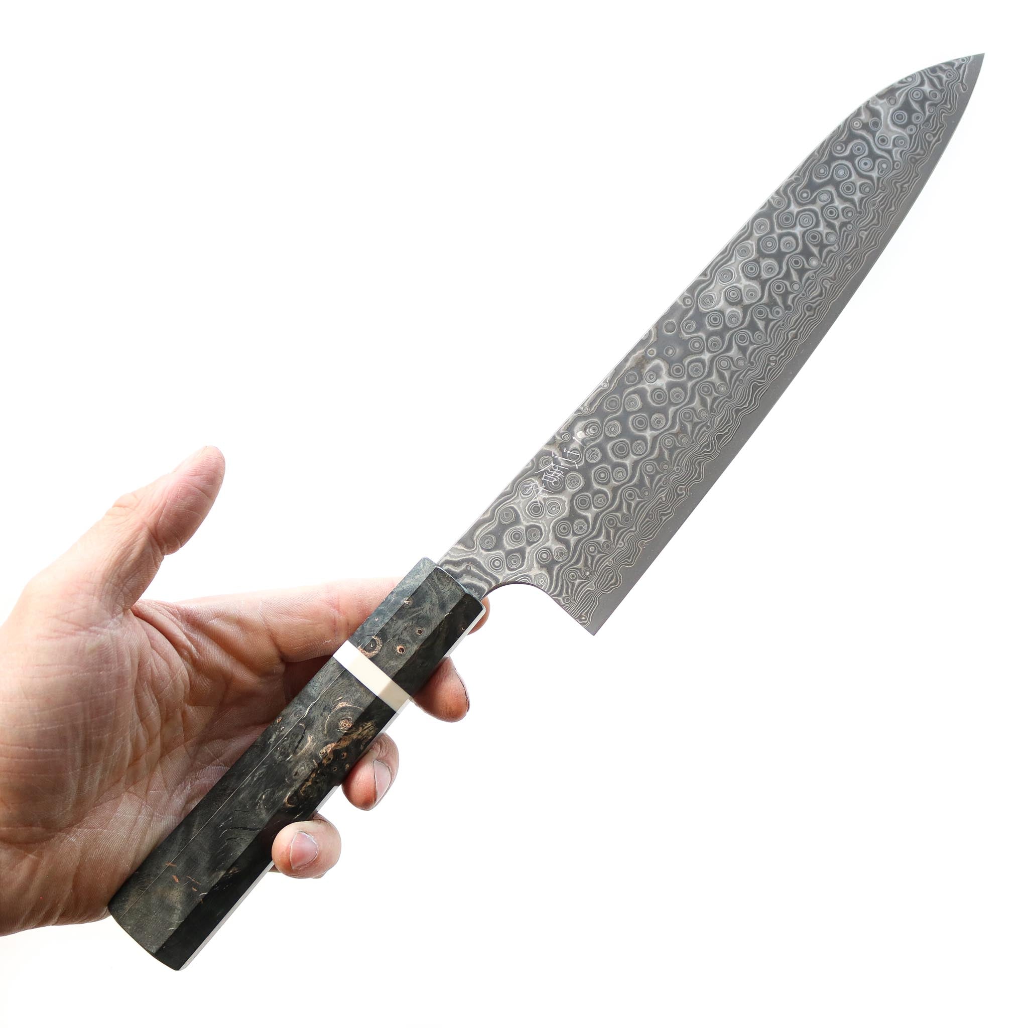 Nigara Hamono Damascus Anmon Gyuto 195 mm