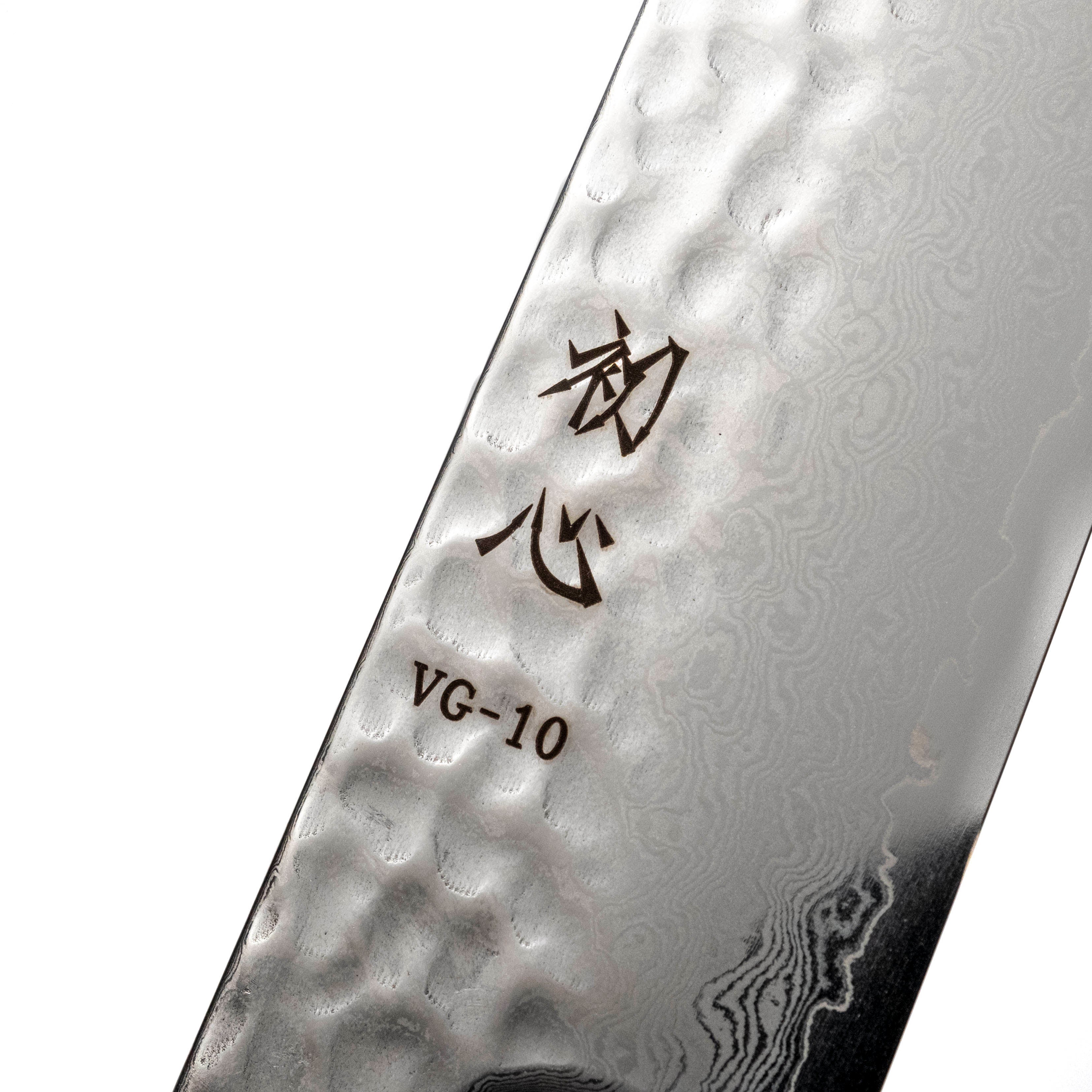 Hatsukokoro Hayabusa Damascus Santoku 180 mm