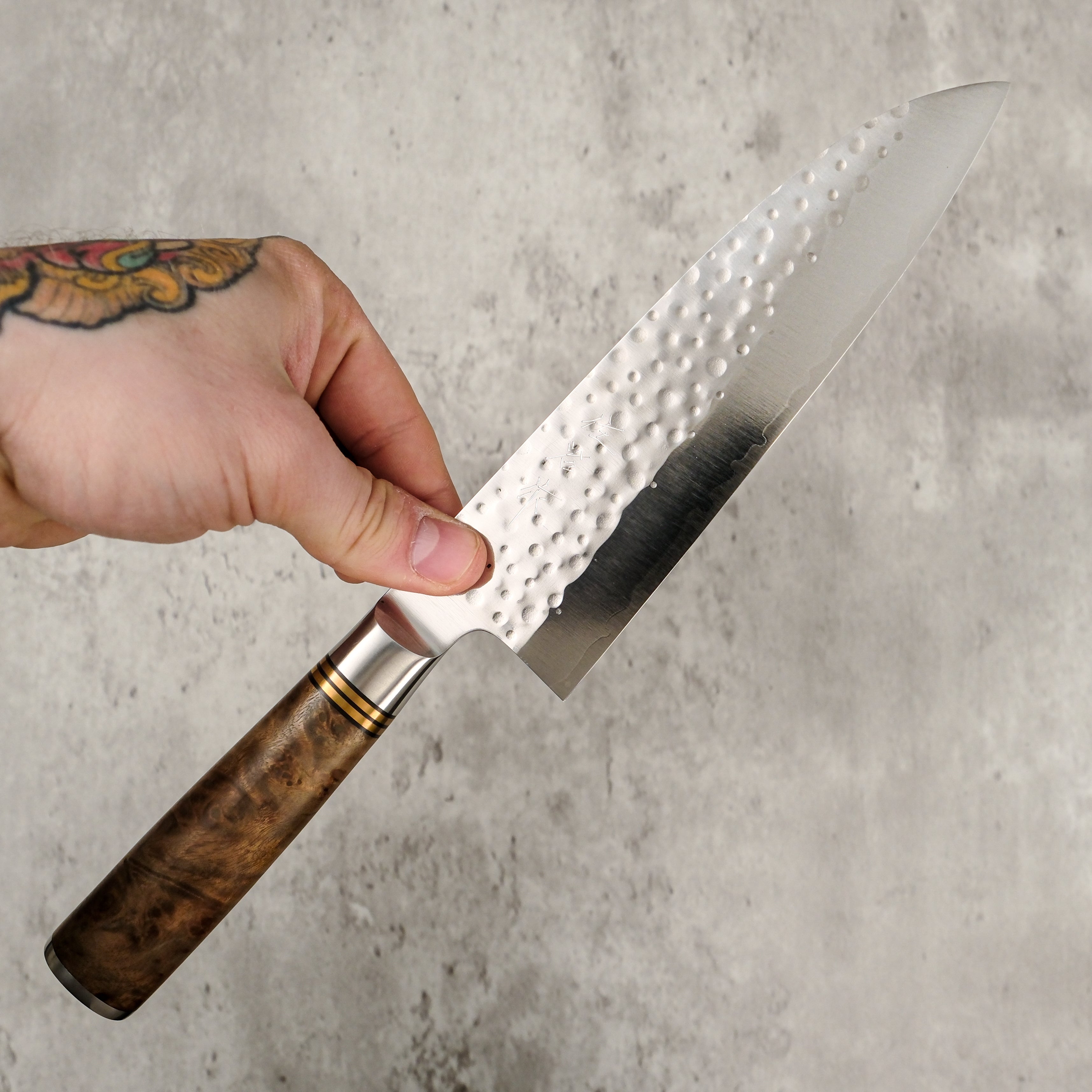 Takeshi Saji R2 Tsuchime Santoku 180 mm
