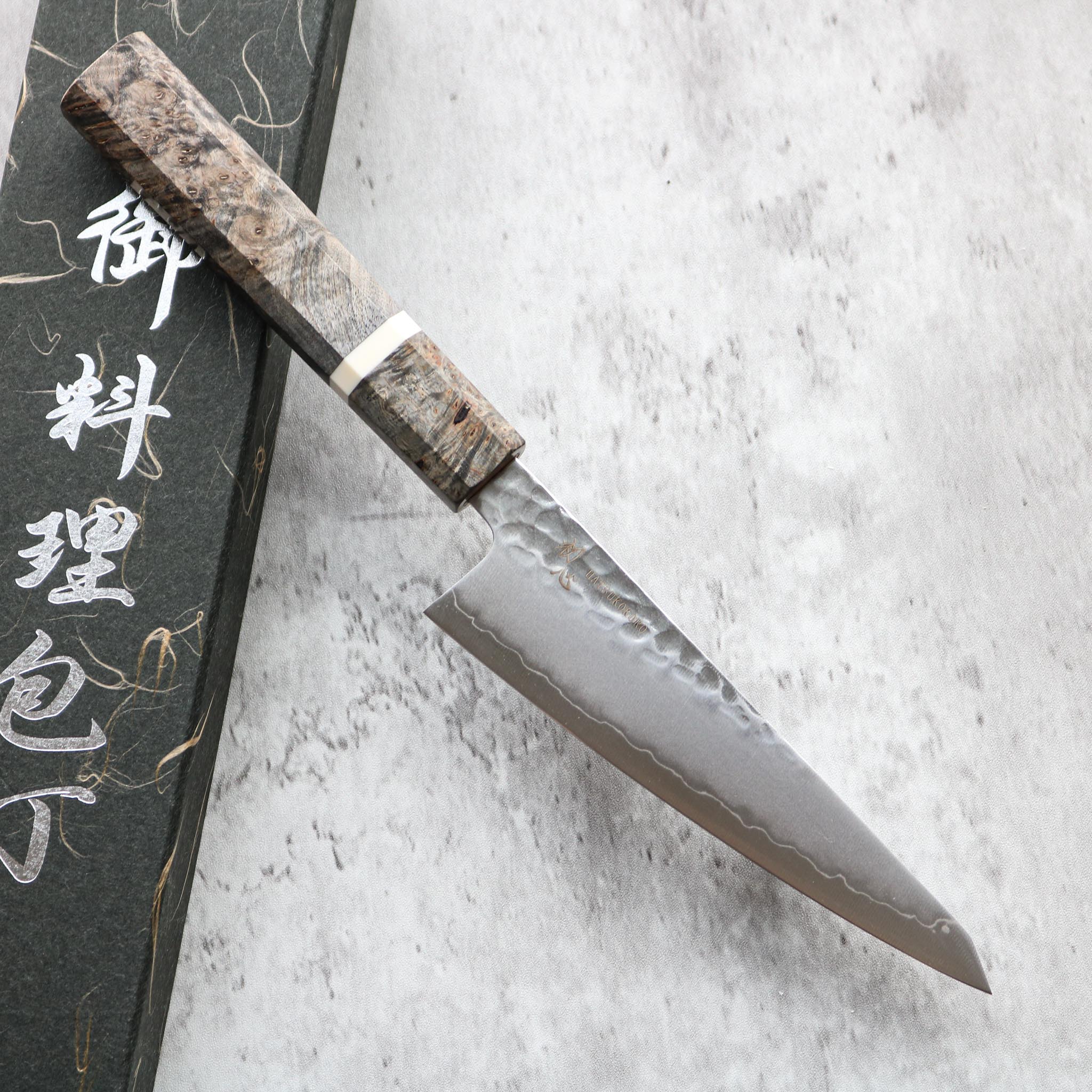 Hatsukokoro Tsuchime Ginsan Honesuki 150mm (Birchwood)