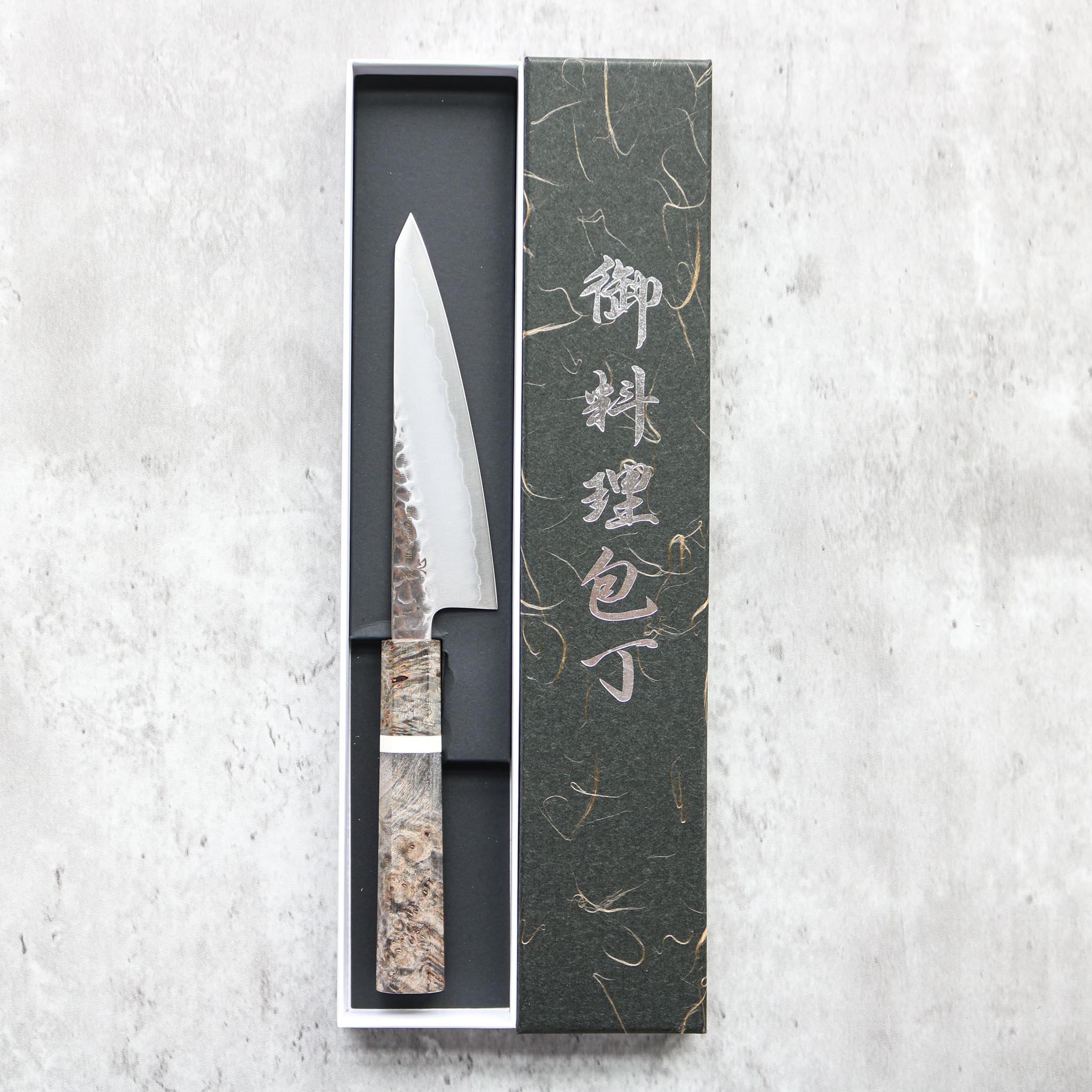 Hatsukokoro Tsuchime Ginsan Honesuki 150mm (Birchwood)