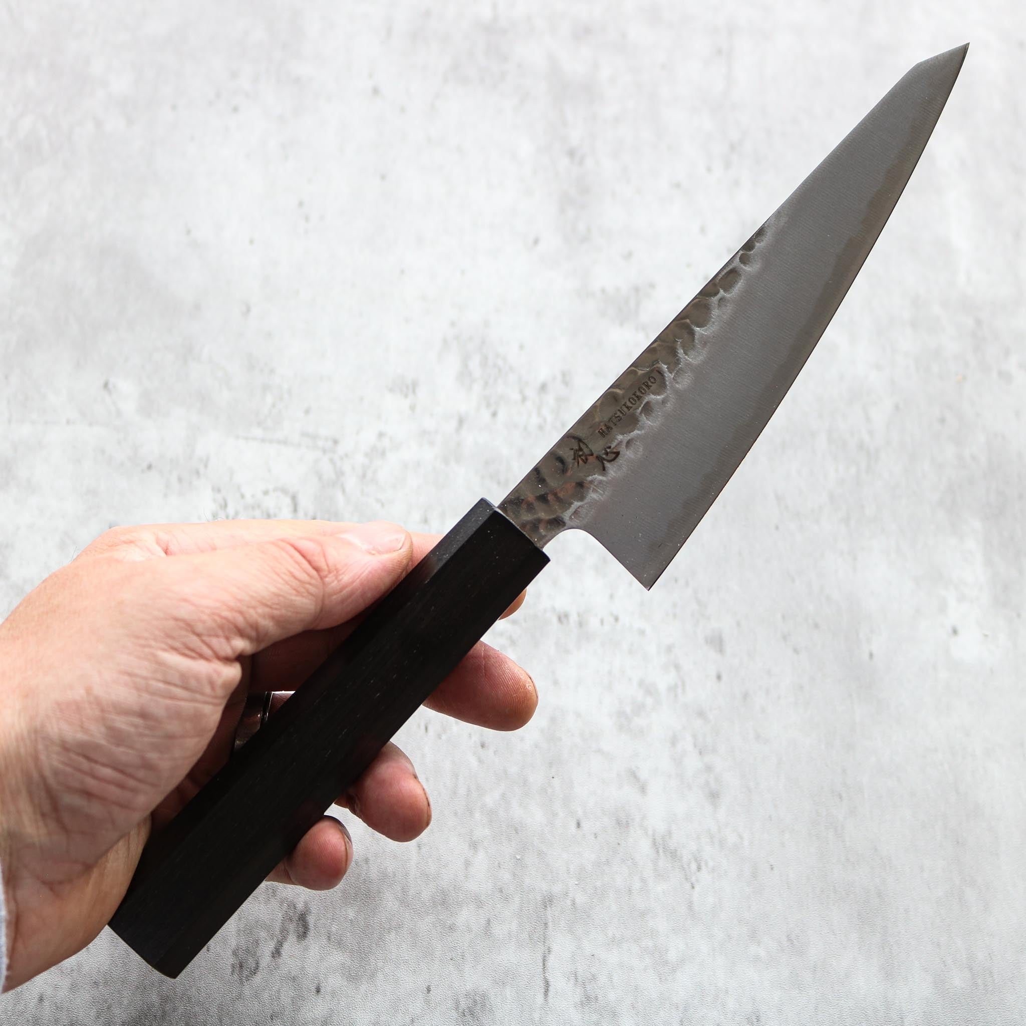 Hatsukokoro Tsuchime Ginsan Honesuki 150mm (Ebony)