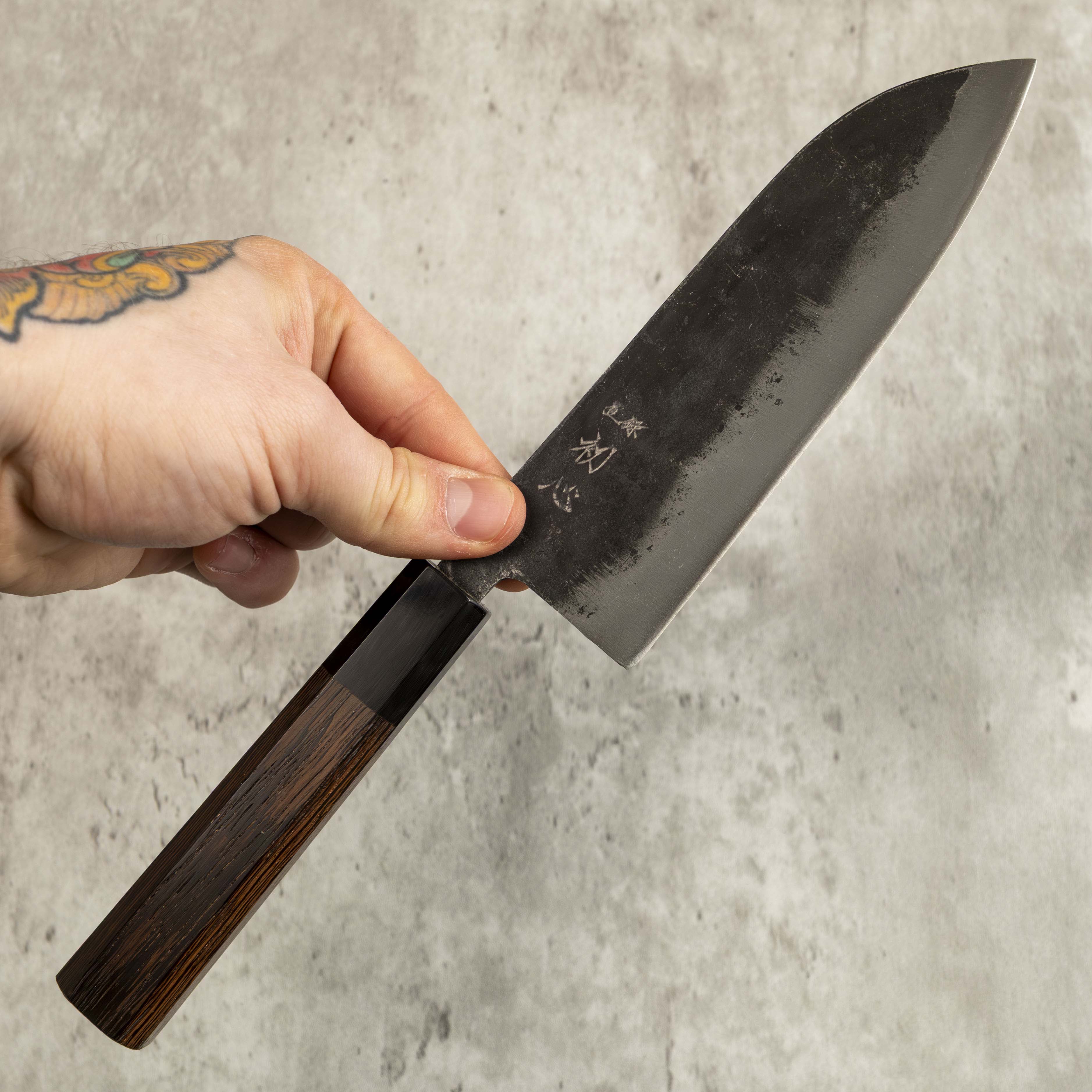 Hatsukokoro Kurogane Santoku 165 mm