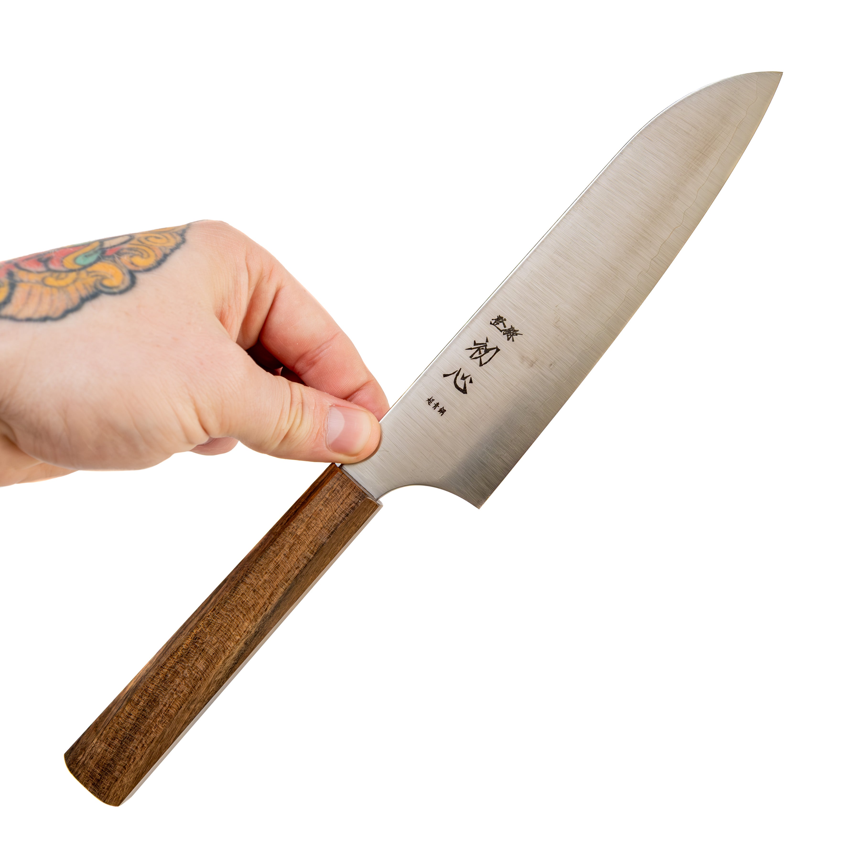 Hatsukokoro Hayabusa AO Migaki Santoku 180 mm