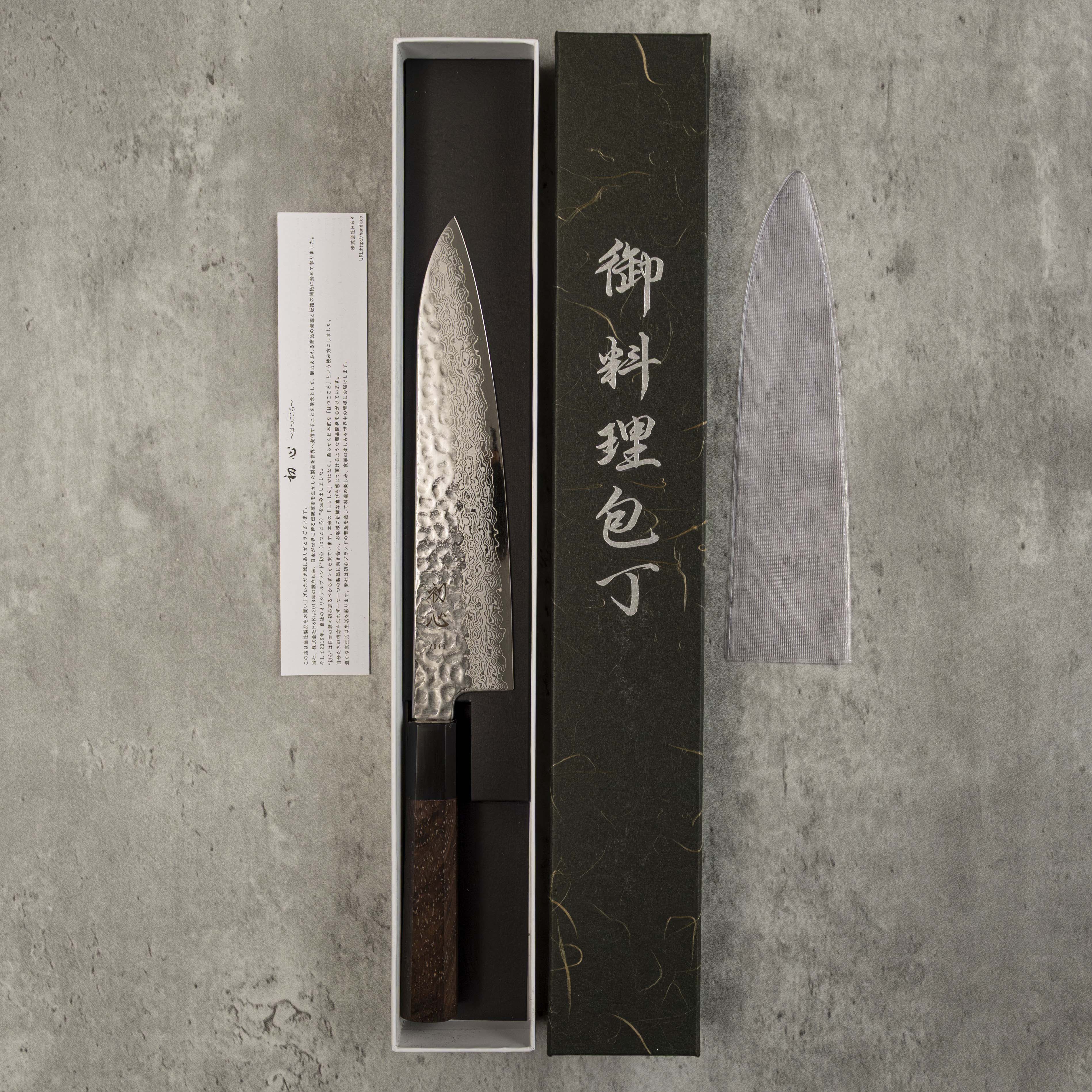 Hatsukokoro Hayabusa Damascus VG-10 Gyuto 210 mm
