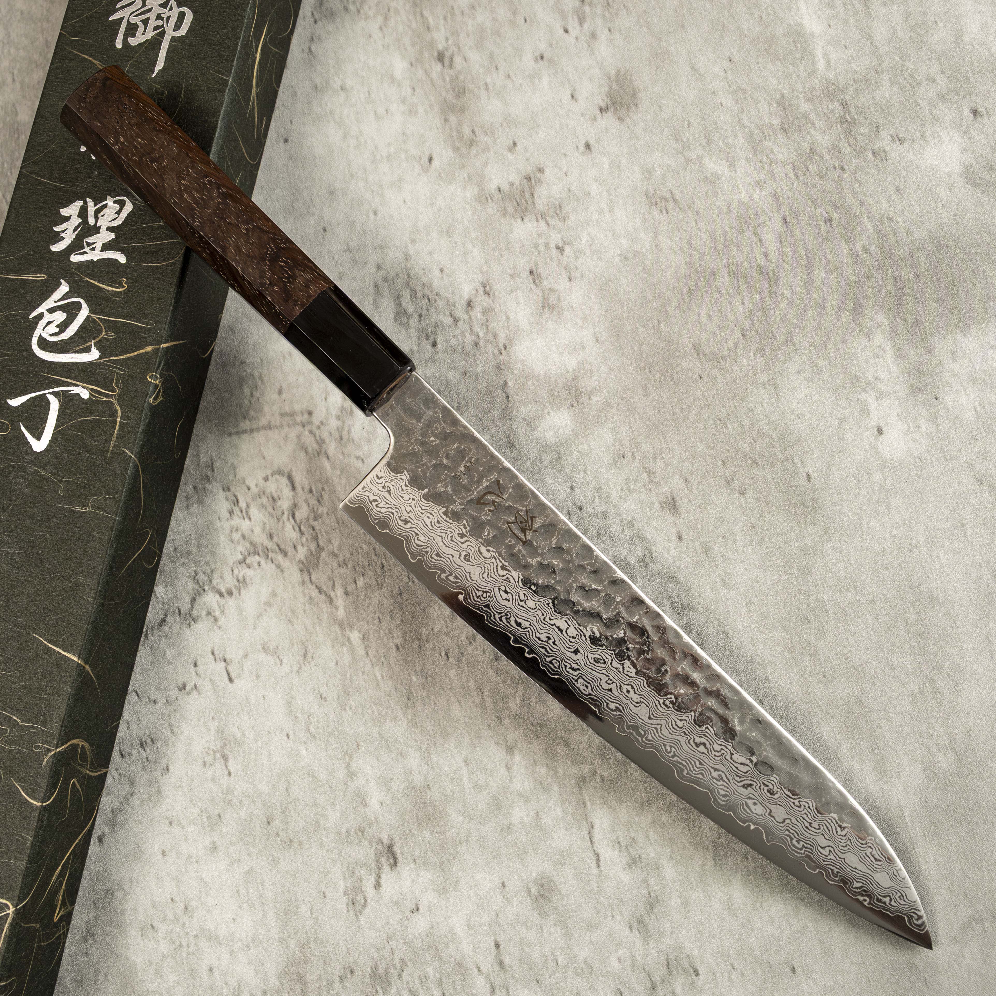 Hatsukokoro Hayabusa Damascus VG-10 Gyuto 210 mm