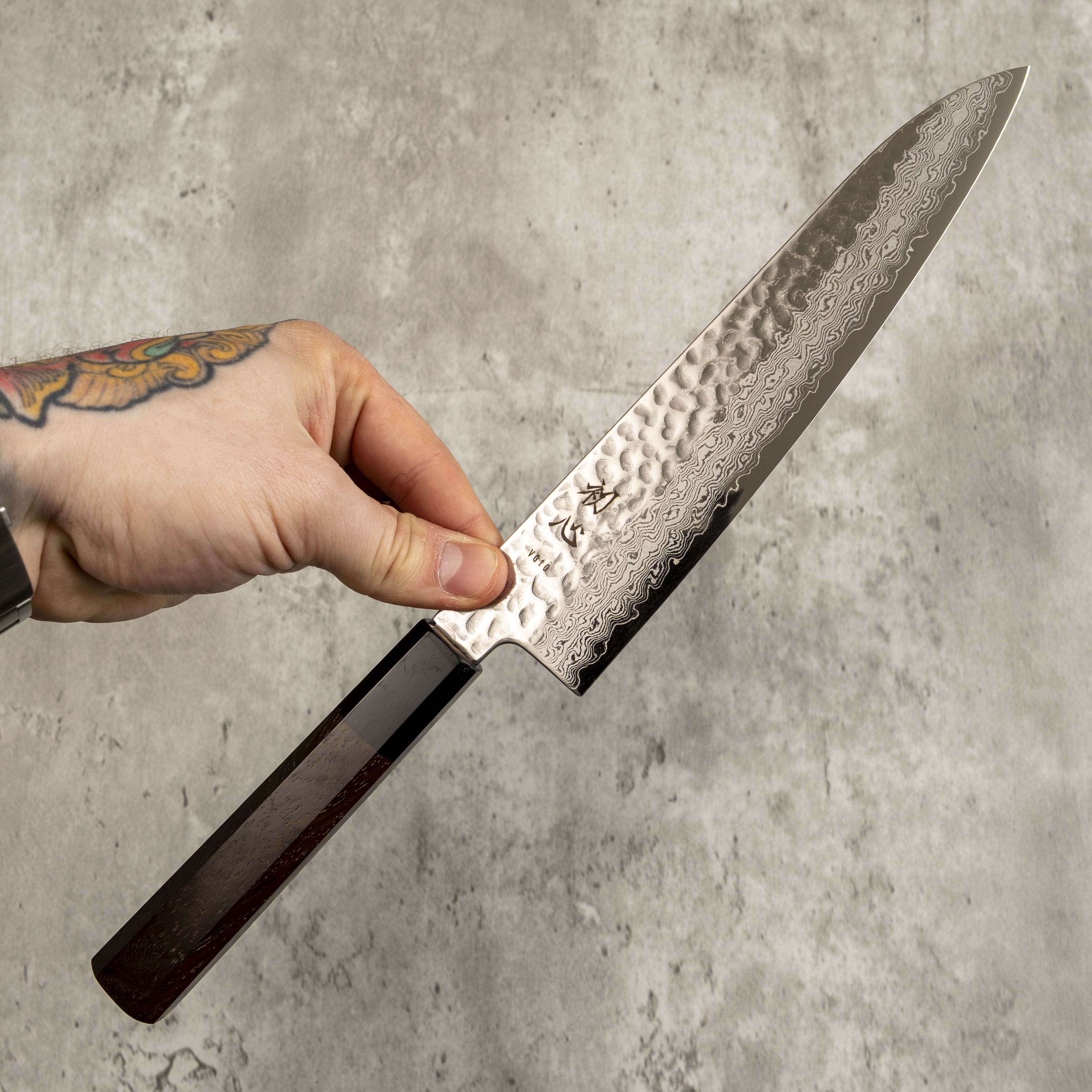 Hatsukokoro Hayabusa Damascus VG-10 Gyuto 210 mm