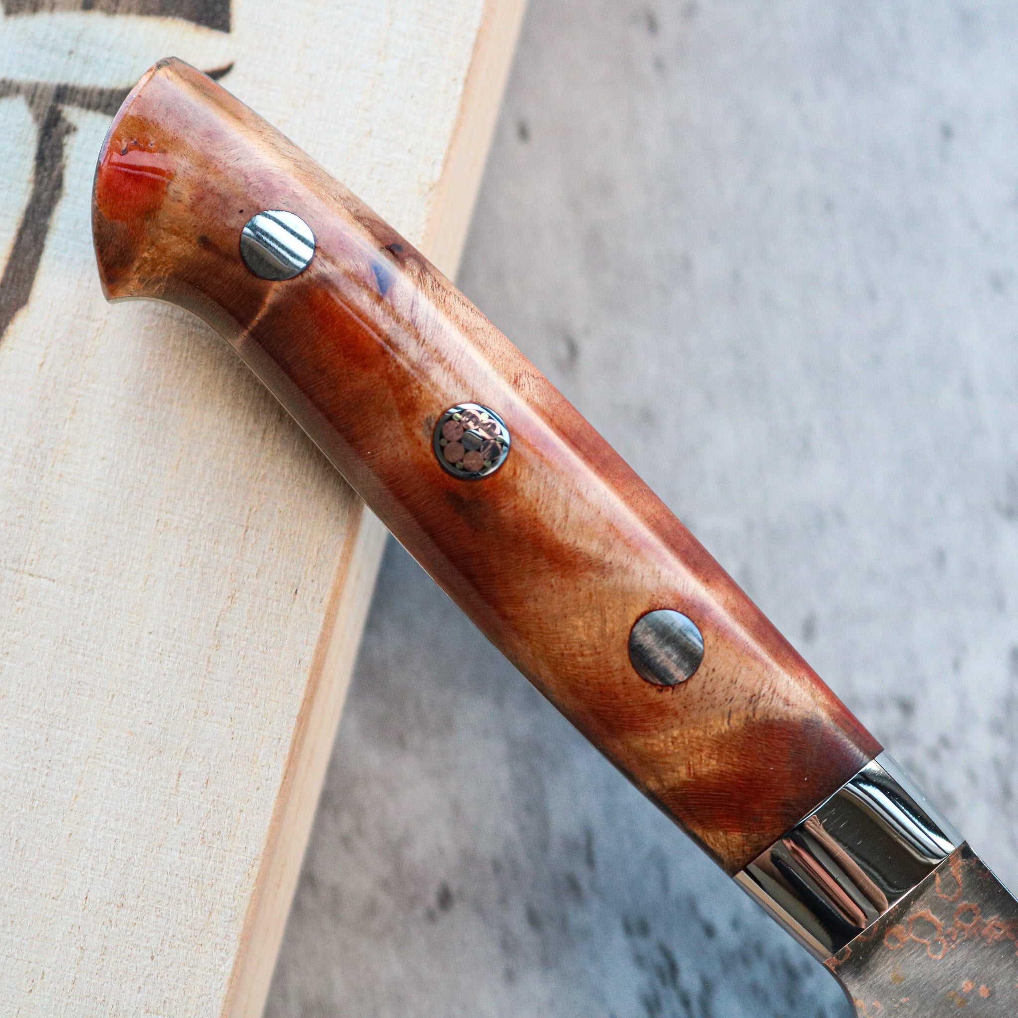 Takeshi Saji Rainbow Damascus Petty 130 mm