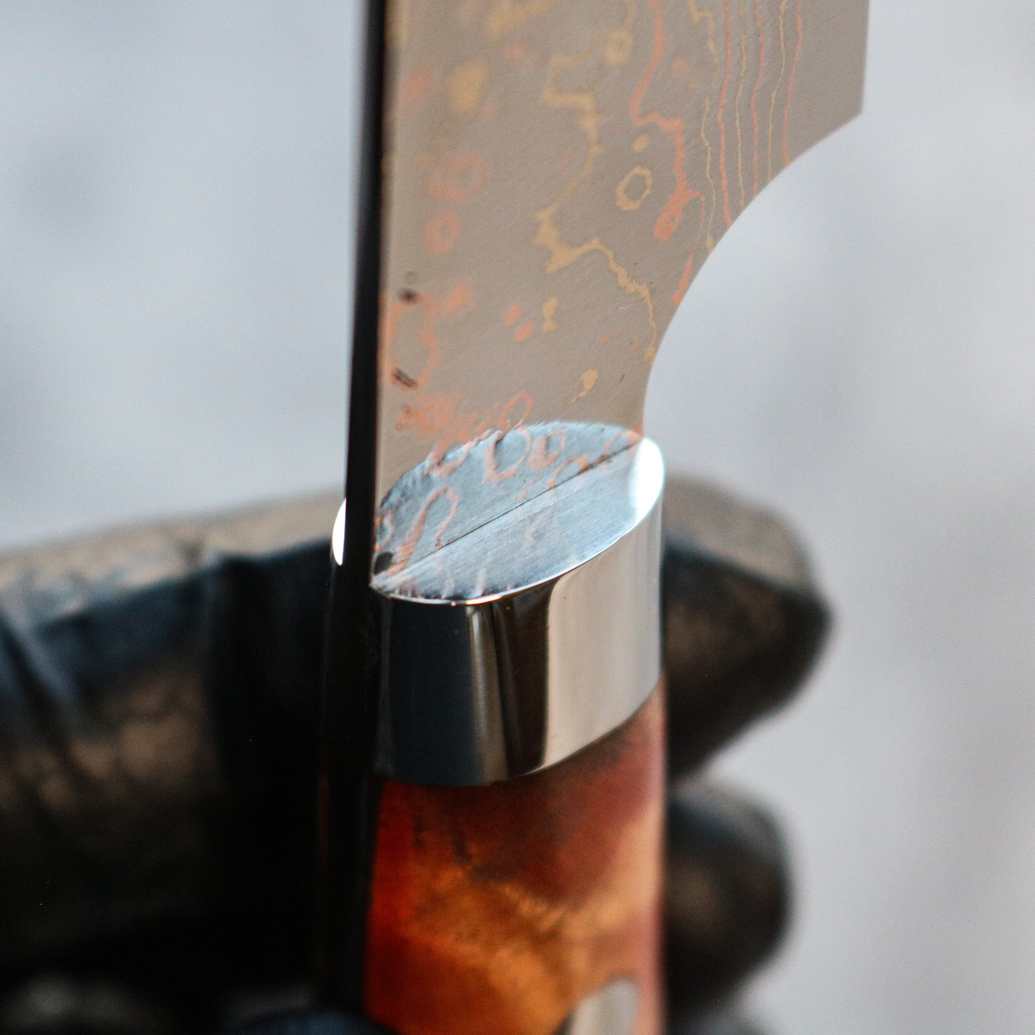 Takeshi Saji Rainbow Damascus Petty 130 mm