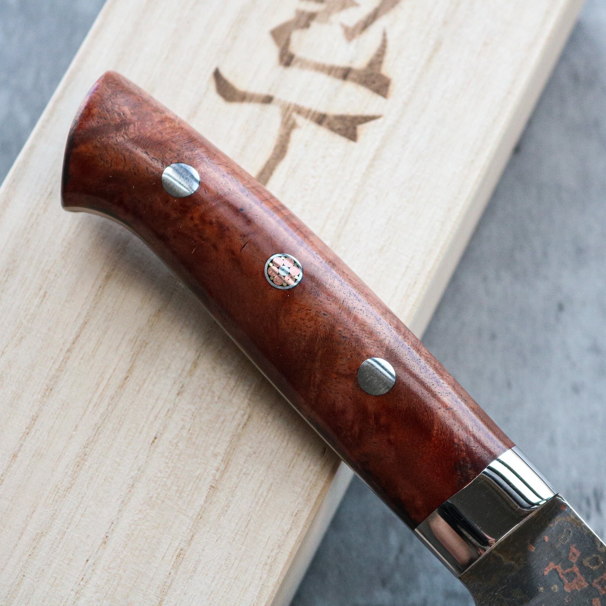 Takeshi Saji Rainbow Damascus Nakiri 165 mm