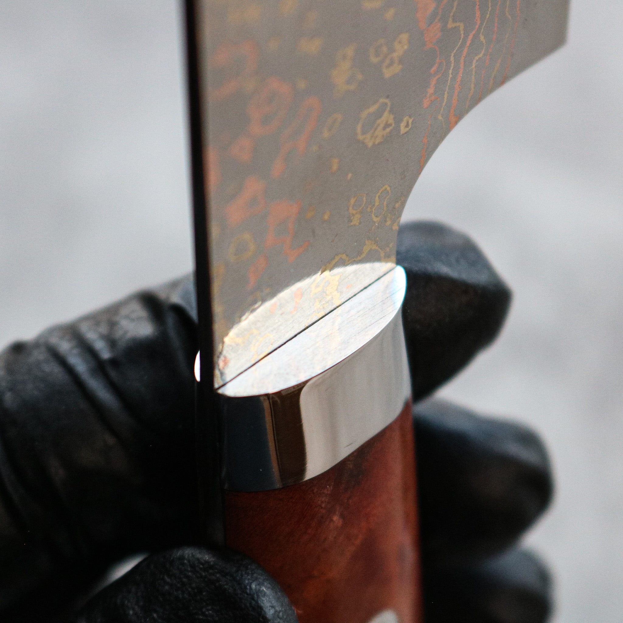 Takeshi Saji Rainbow Damascus Nakiri 165 mm