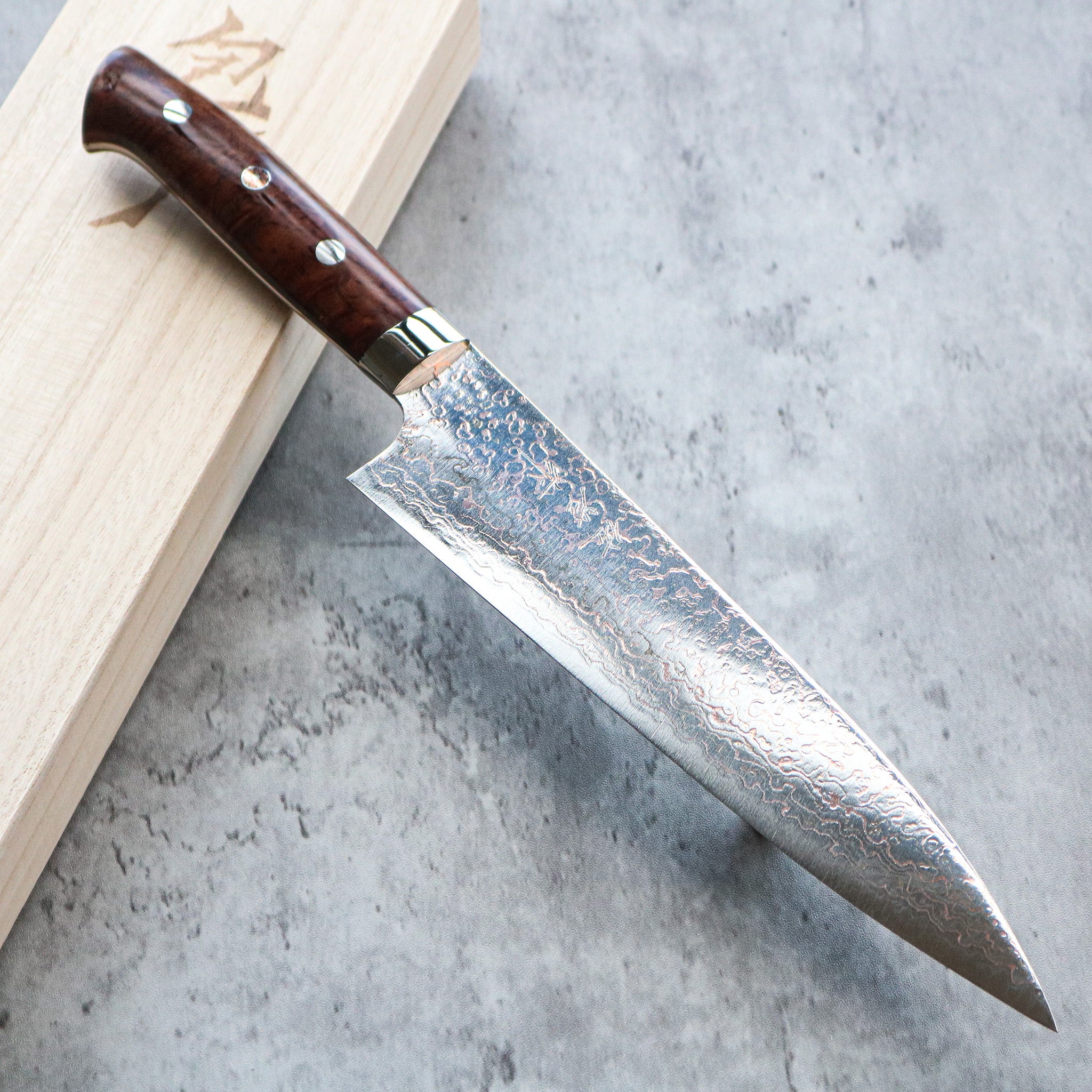 Takeshi Saji Rainbow Damascus Gyuto 210 mm