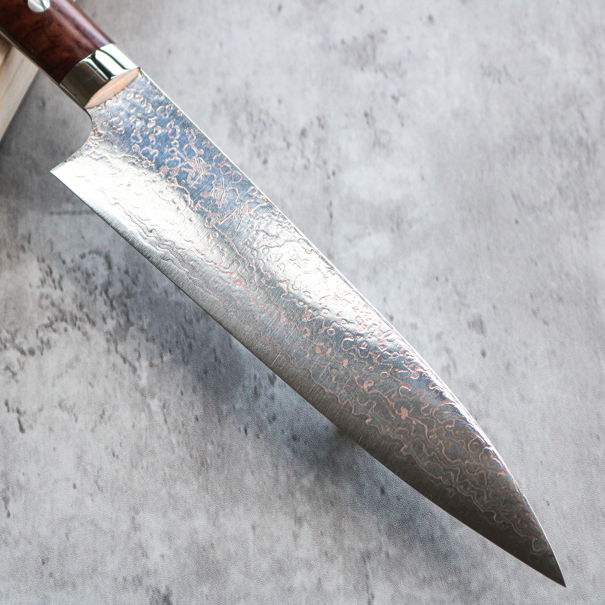 Takeshi Saji Rainbow Damascus Gyuto 210 mm