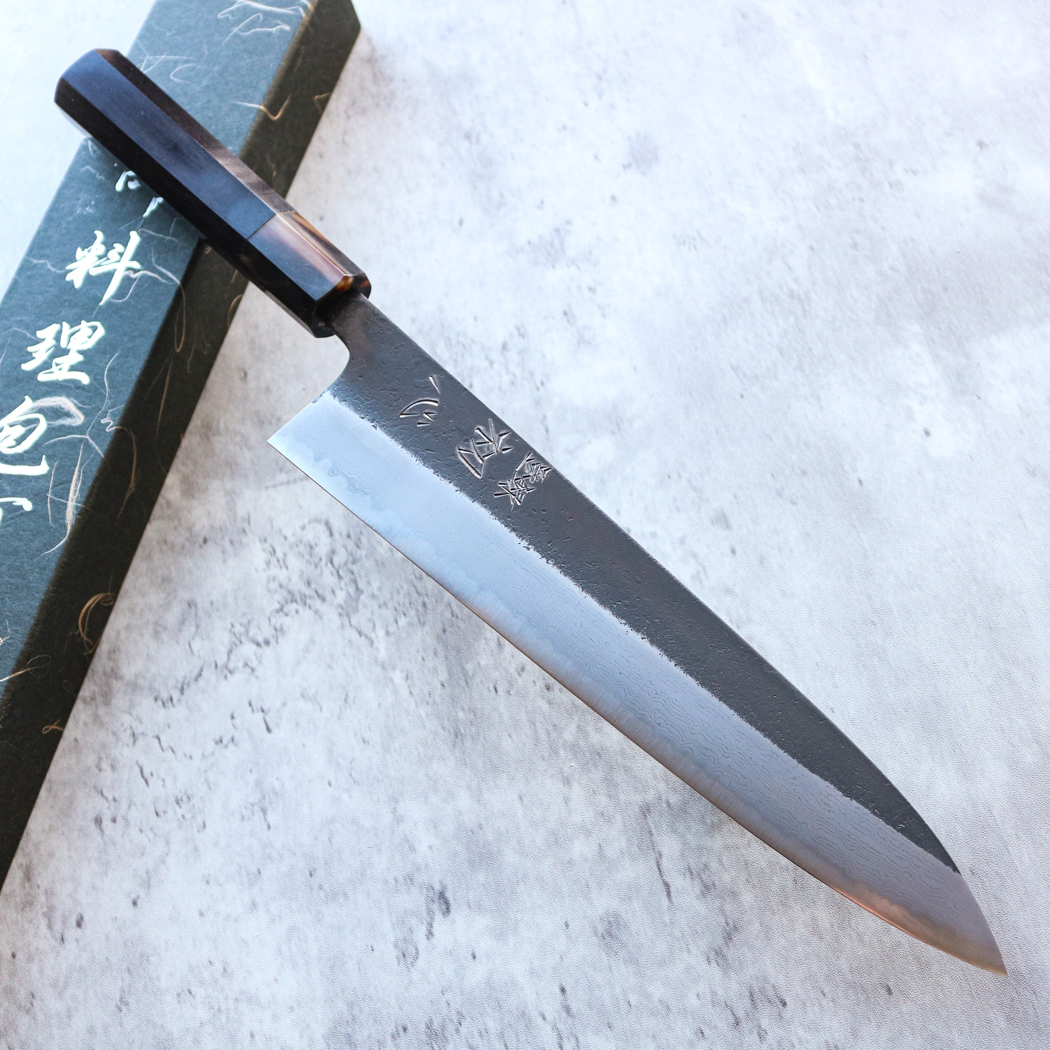 Hatsukokoro Shinkiro Damascus Gyuto 245 mm