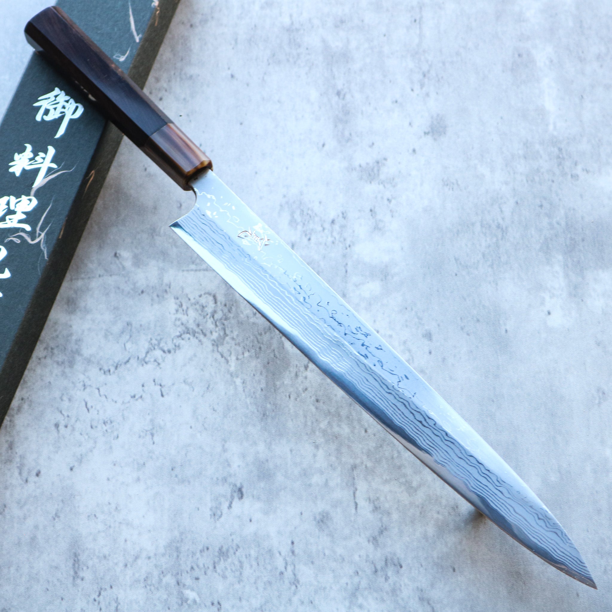Yoshihiro Yauji B2 Damascus Yanagiba 330 mm
