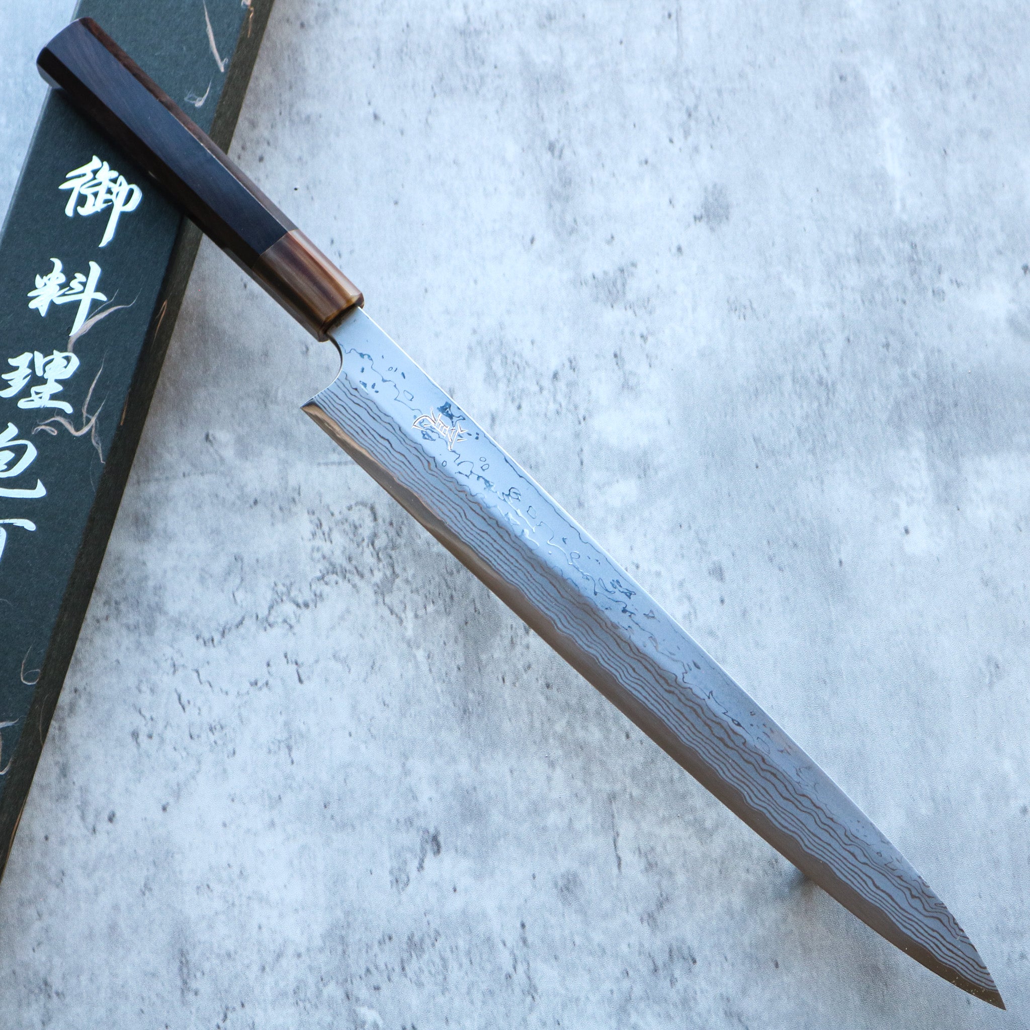 Yoshihiro Yauji B2 Damascus Yanagiba 330 mm