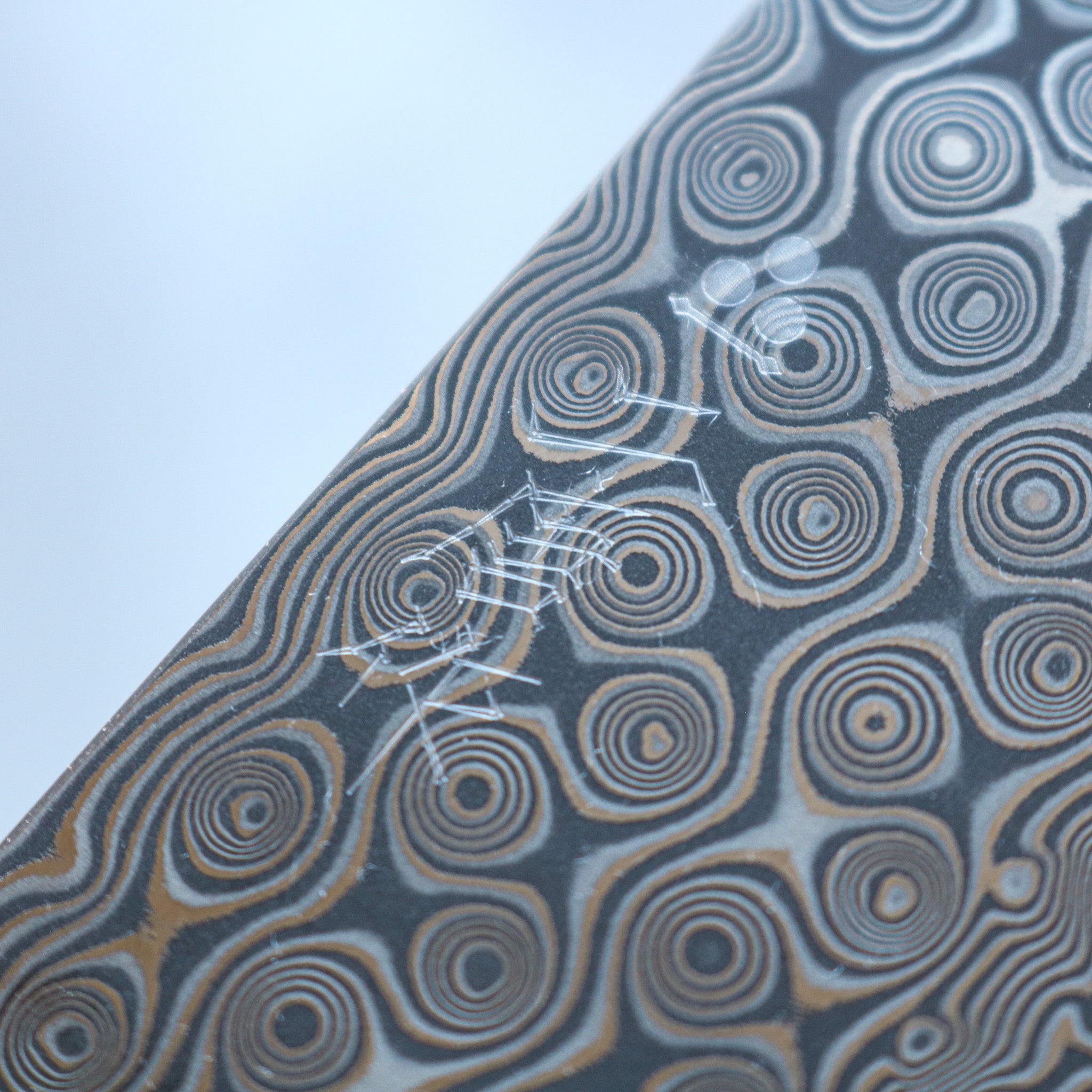 Nigara Hamono Damascus Anmon Sujihiki 245 mm