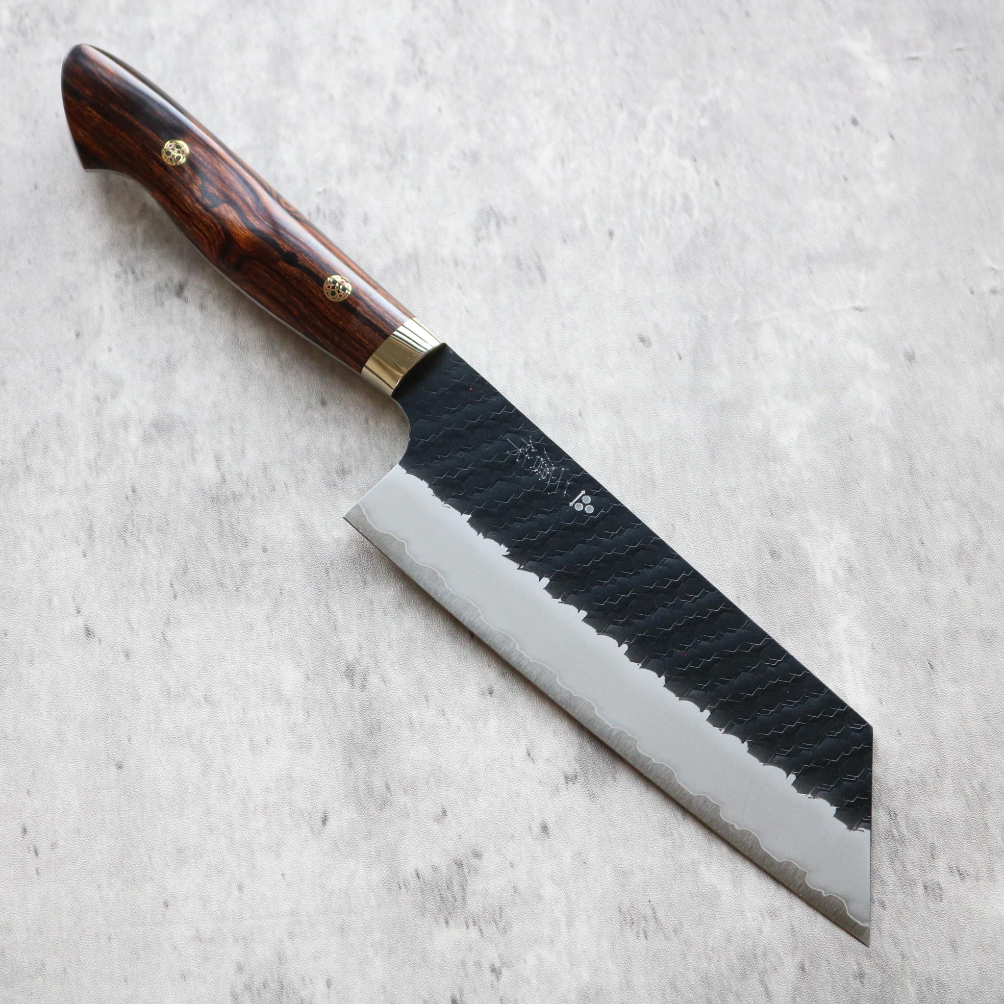 Nigara Hamono SG2 Kurouchi Flat Bunka 165 mm Ironwood