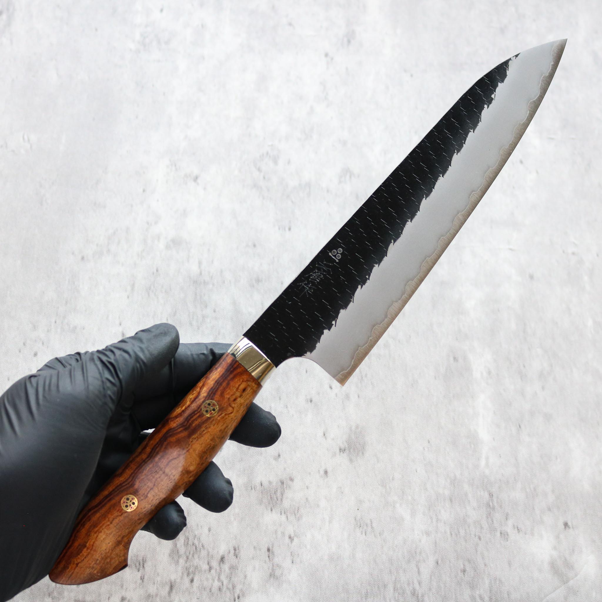 Nigara Hamono SG2 Kurouchi Gyuto 210 mm Ironwood