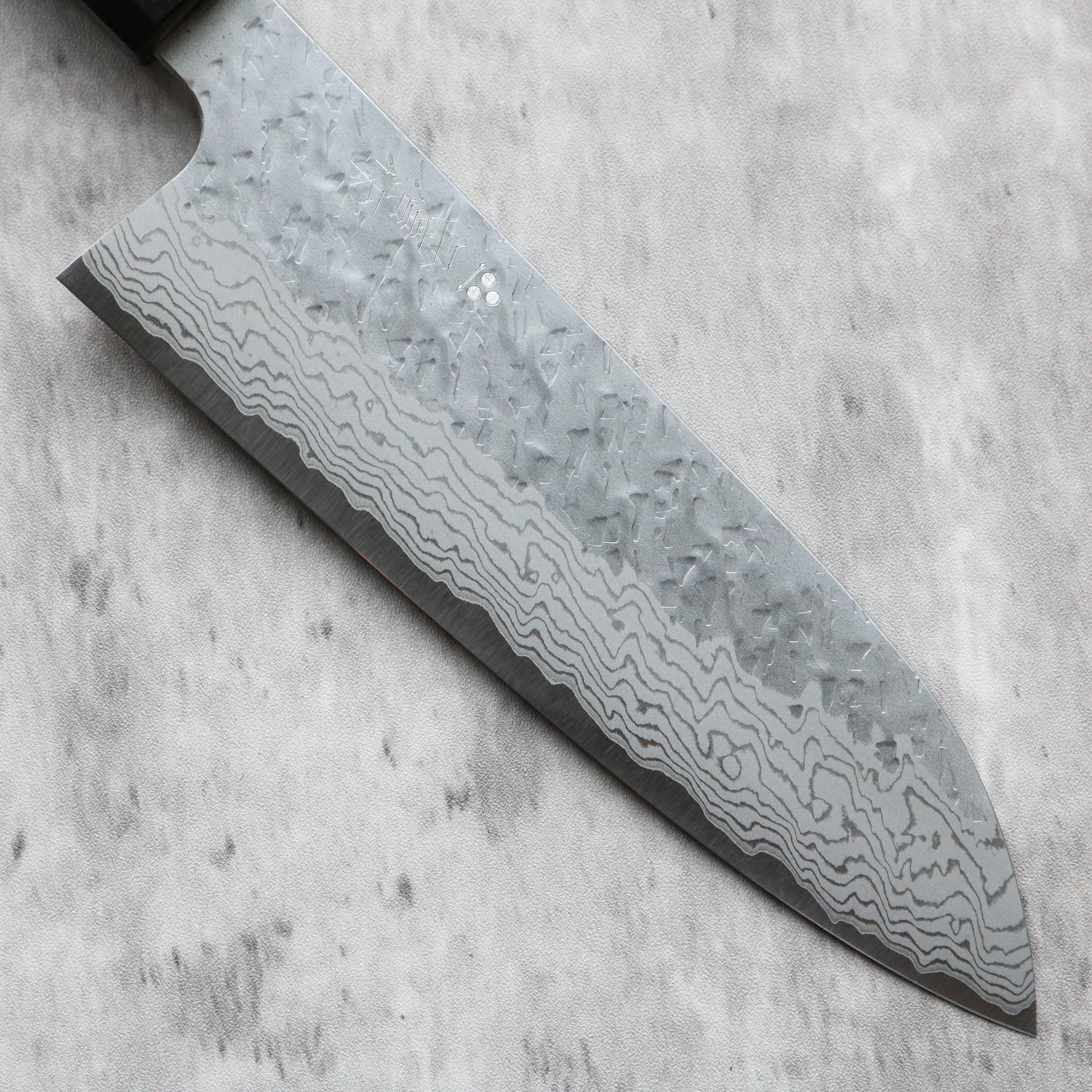Nigara Hamono Tsuchime Damascus Santoku 170 mm