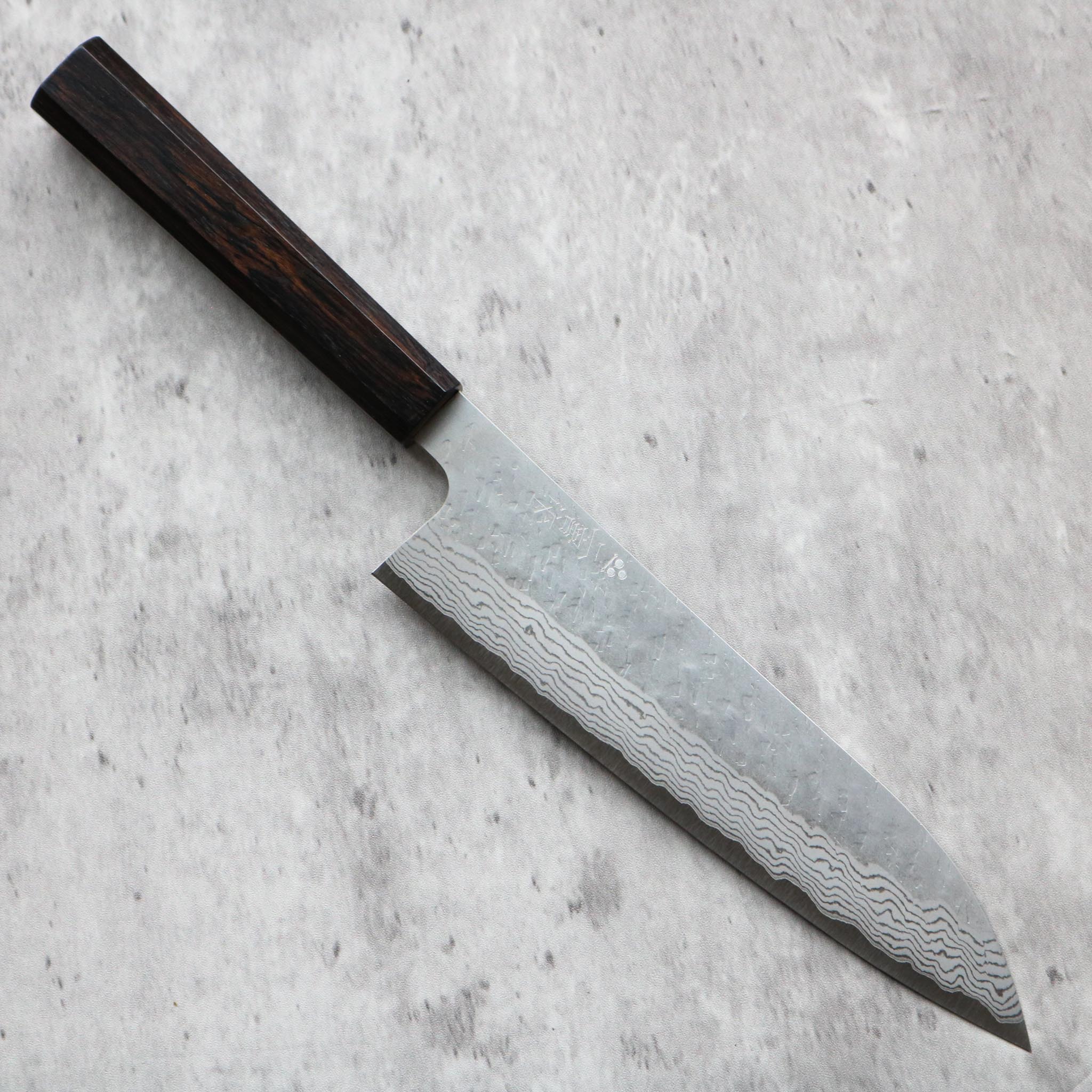 Nigara Hamono Tsuchime Damascus Gyuto 205 mm