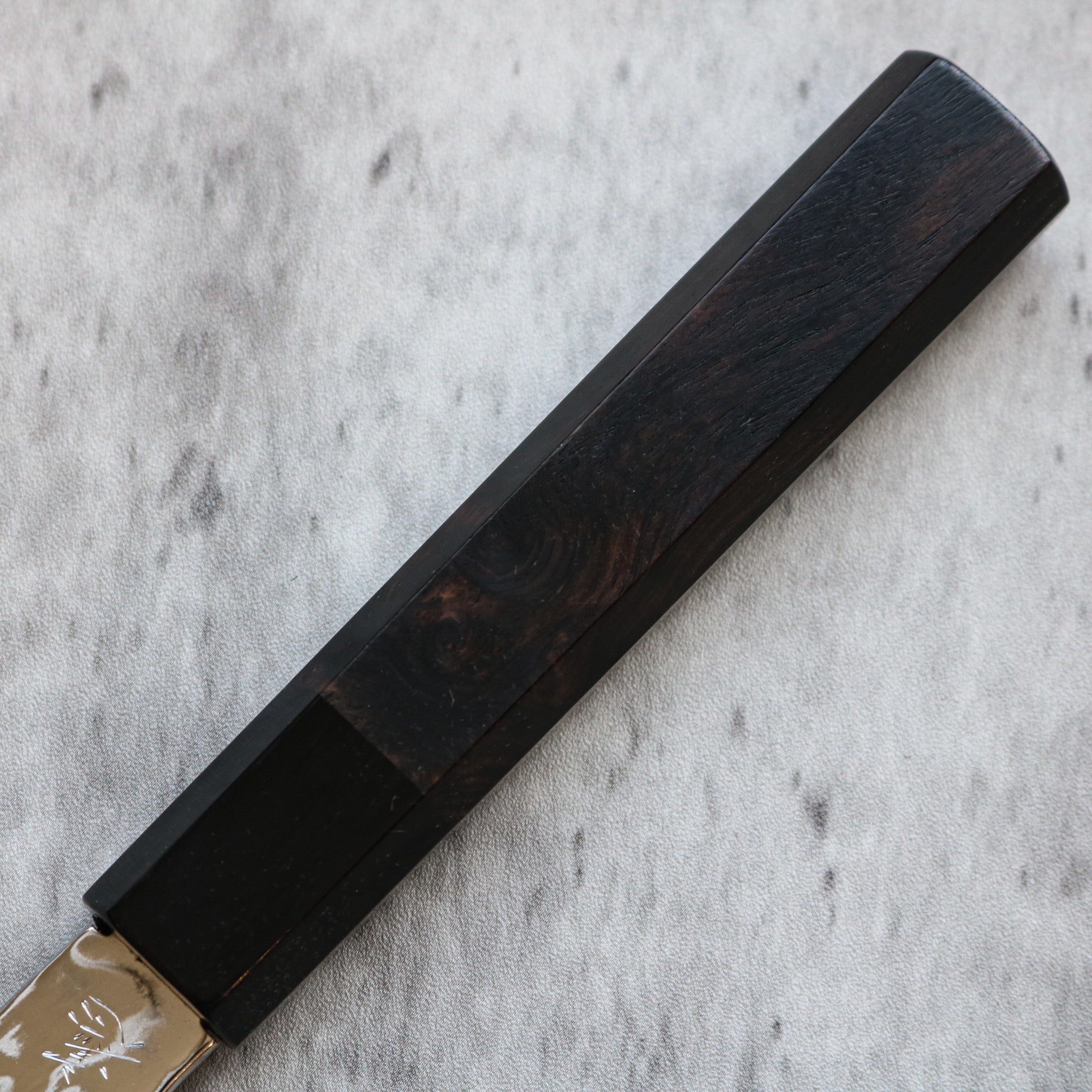 Kenshiro Hatono STRIX Damascus Kiritsuke Petty 135 mm Ebony No Spacer