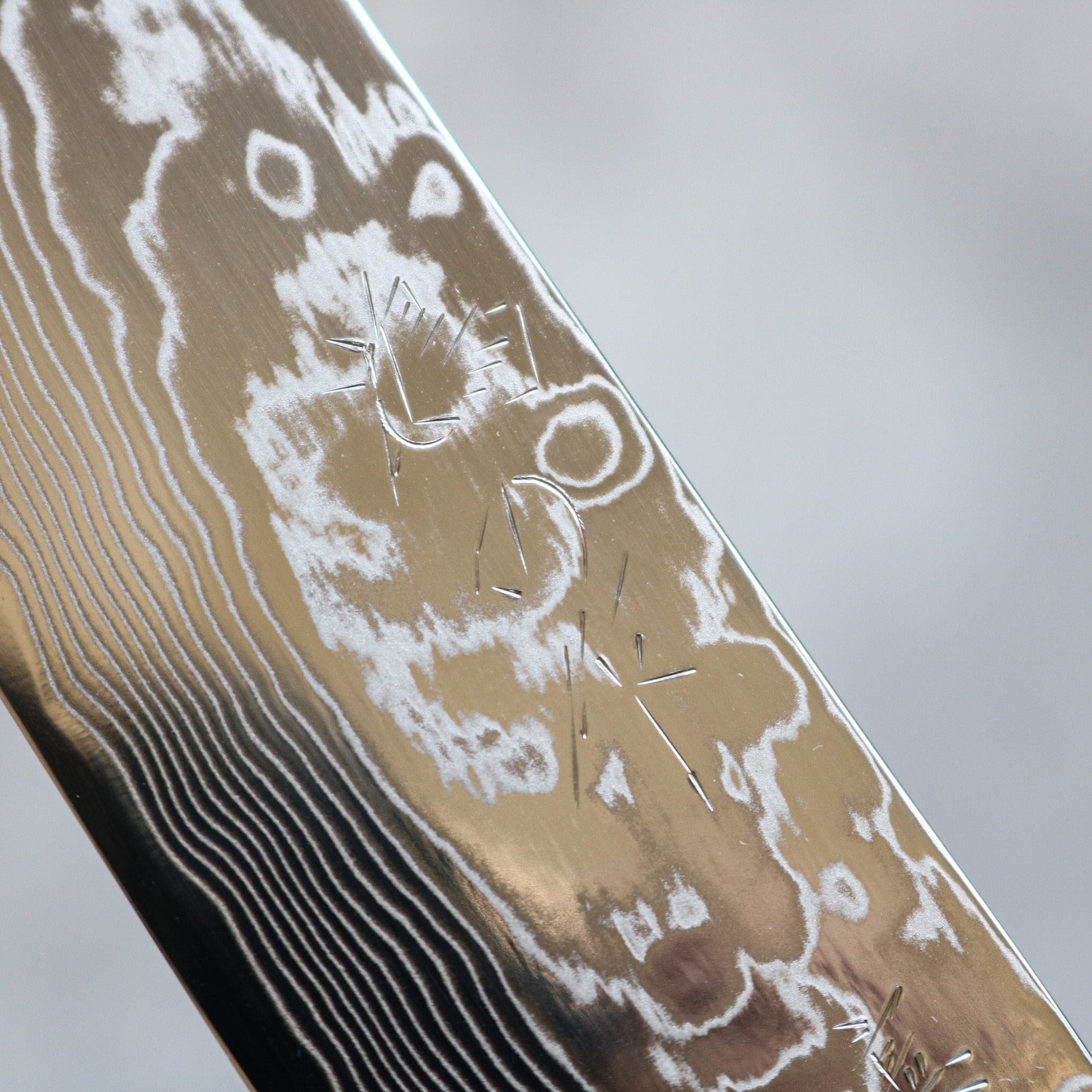 Kenshiro Hatono STRIX Damascus Kiritsuke Petty 135 mm Ebony No Spacer