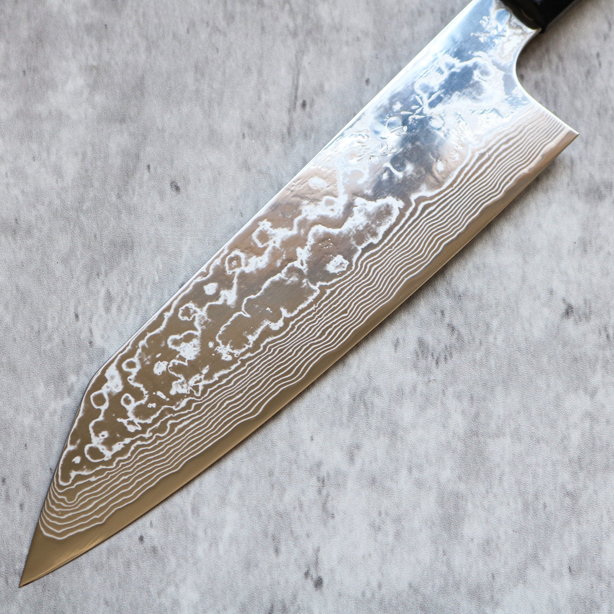 Kenshiro Hatono STRIX Damascus Kiritsuke Gyuto 215 mm