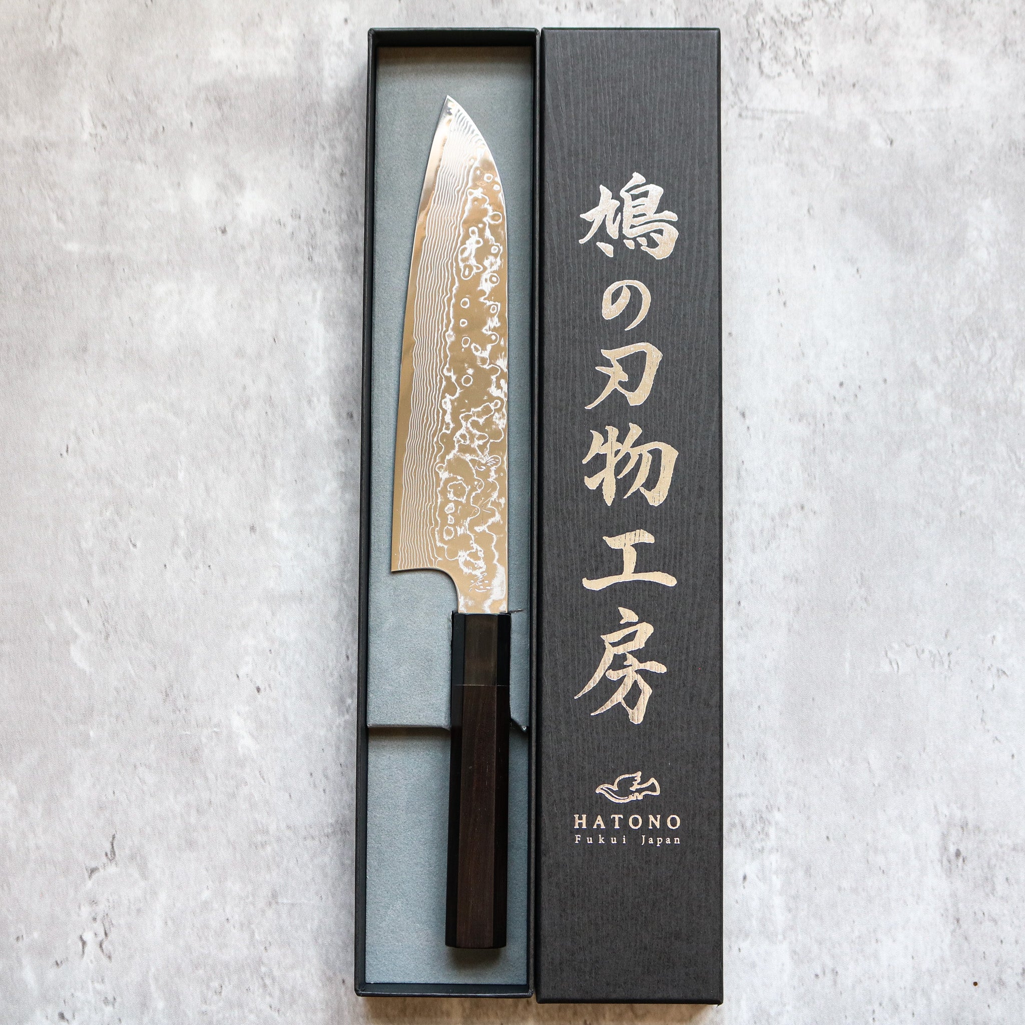 Kenshiro Hatono STRIX Damascus Gyuto 215 mm
