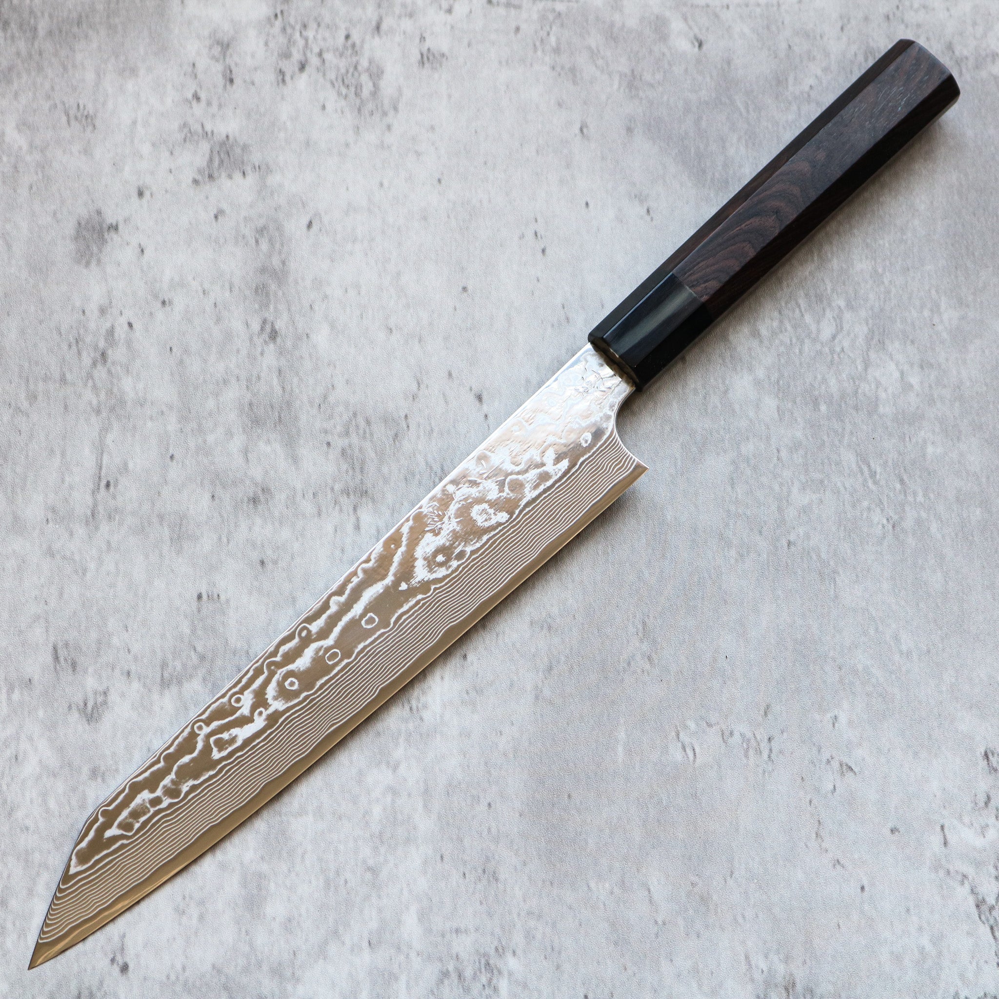 Kenshiro Hatono STRIX Damascus Kiritsuke Sujihiki 240 mm