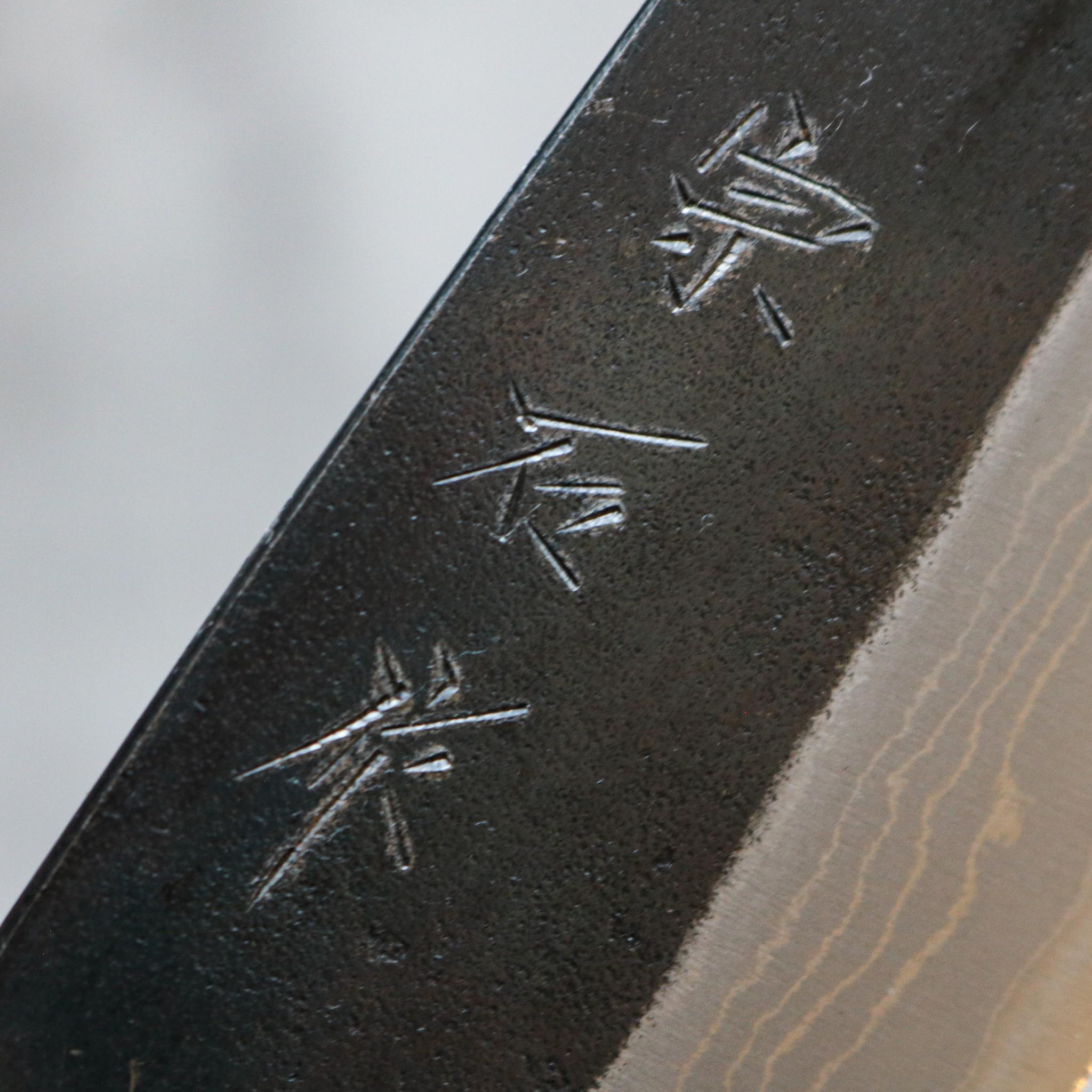 Muneishi Kurouchi Damascus Santoku 165 mm