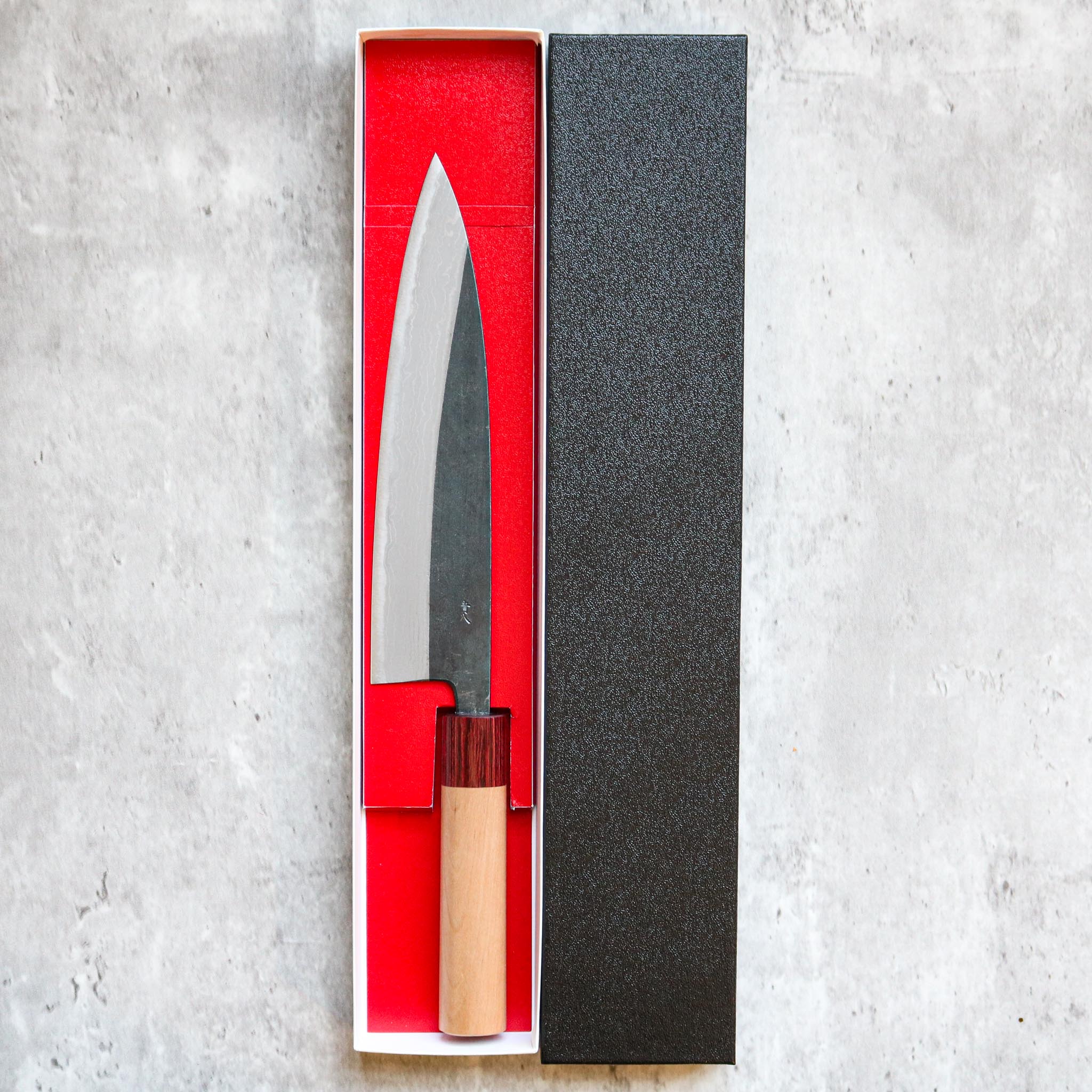 Muneishi Kurouchi Damascus Gyuto 210 mm