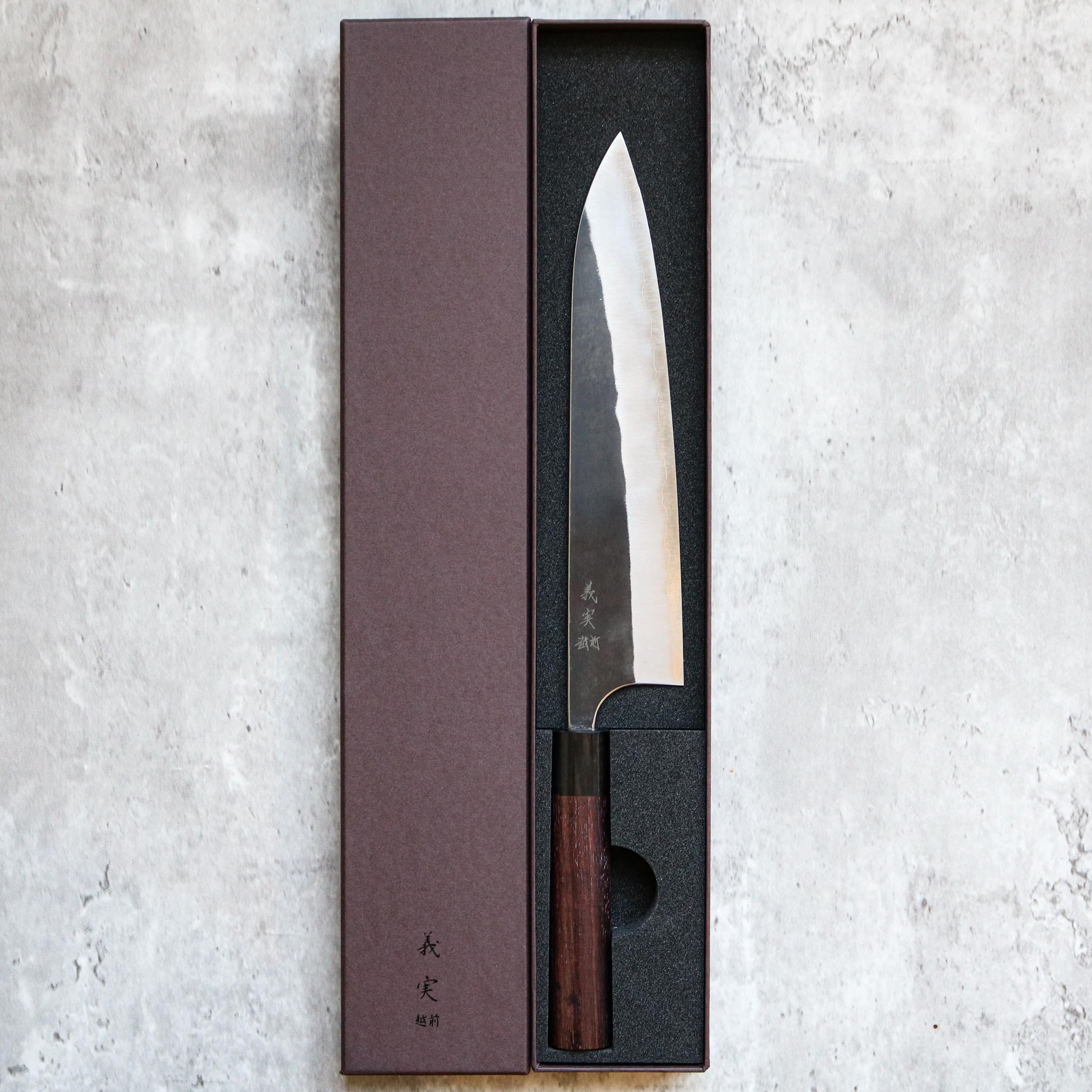 Yoshimi Kato AS Kurouchi Gyuto 240 mm Rosewood