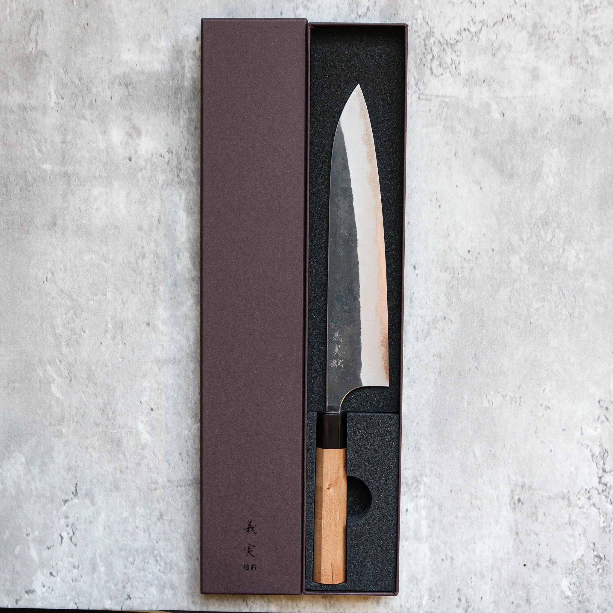 Yoshimi Kato AS Kurouchi Gyuto 240 mm Oak