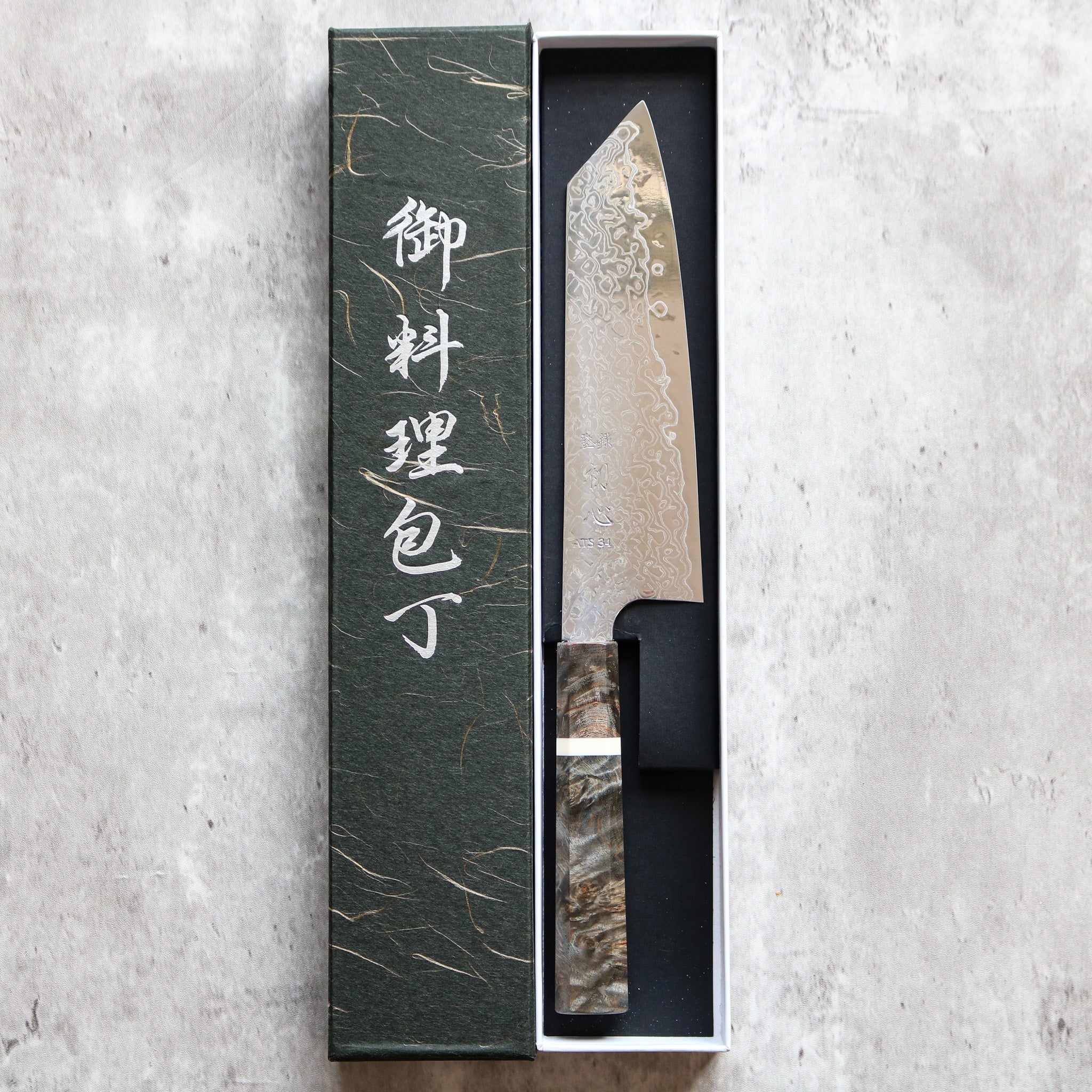 Yoshihiro Yauji Damascus Bunka 170 mm