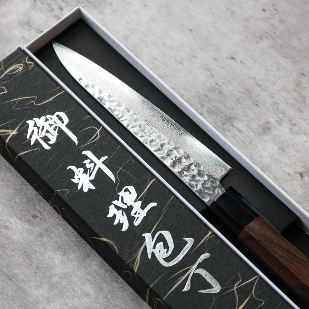 Hatsukokoro Hayabusa Damascus Petty 150 mm