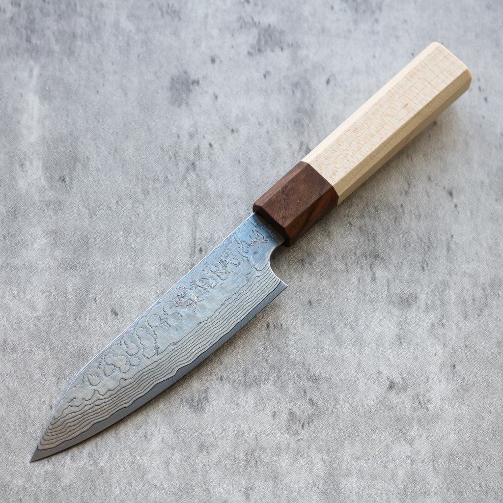 Kenshiro Hatono Ginsan Damascus Kiritsuke Petty 135 mm