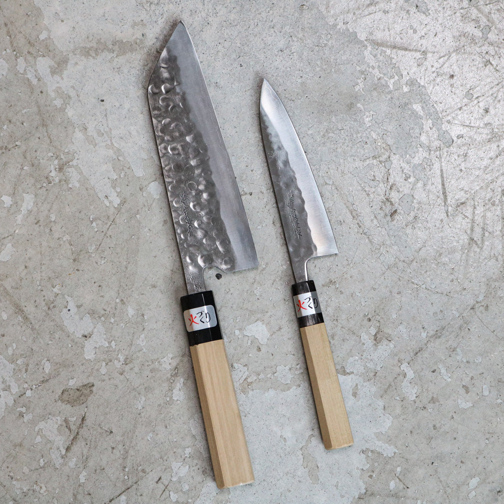 Teruyasu Fujiwara Maboroshi Petty 120 mm + Bunka 180 mm
