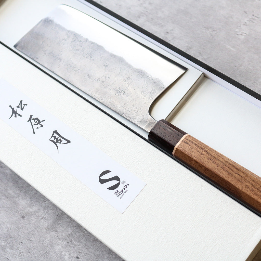 Matsubara Hamono B2 Nashiji Tall Nakiri 180 mm