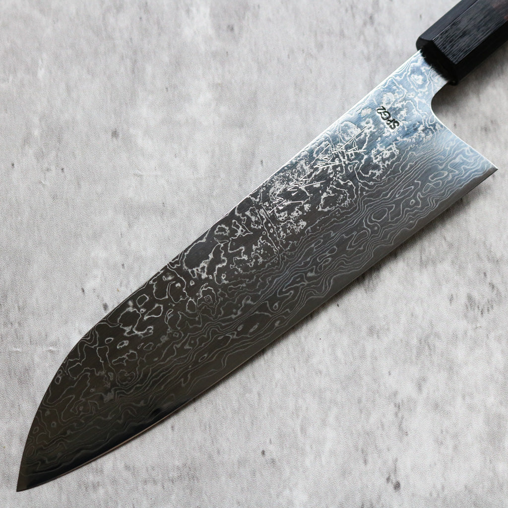 Matsubara Hamono R2 Damascus Gyuto 210 mm (Rosewood)