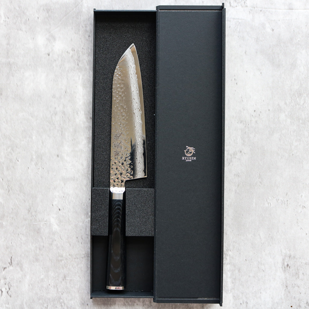 Ryusen Hamono Tangan-ryu Micarta Santoku 165 mm