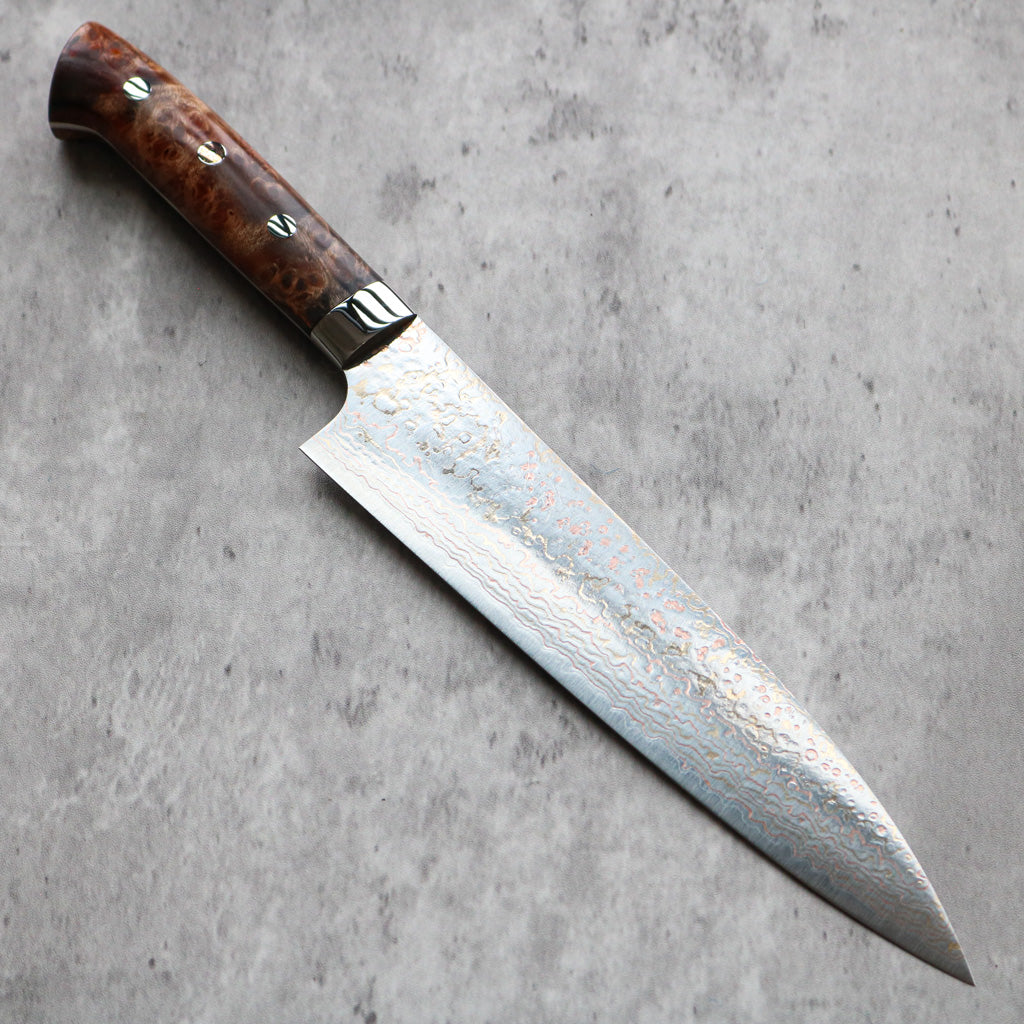 Takeshi Saji Rainbow Damascus Gyuto 210 mm