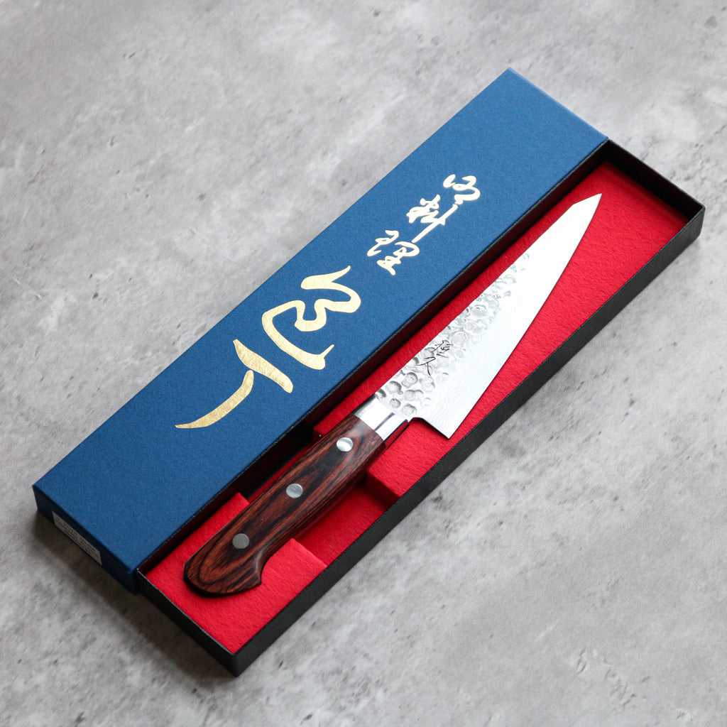 Tsunehisa VG-10 Damascus Honesuki 150mm
