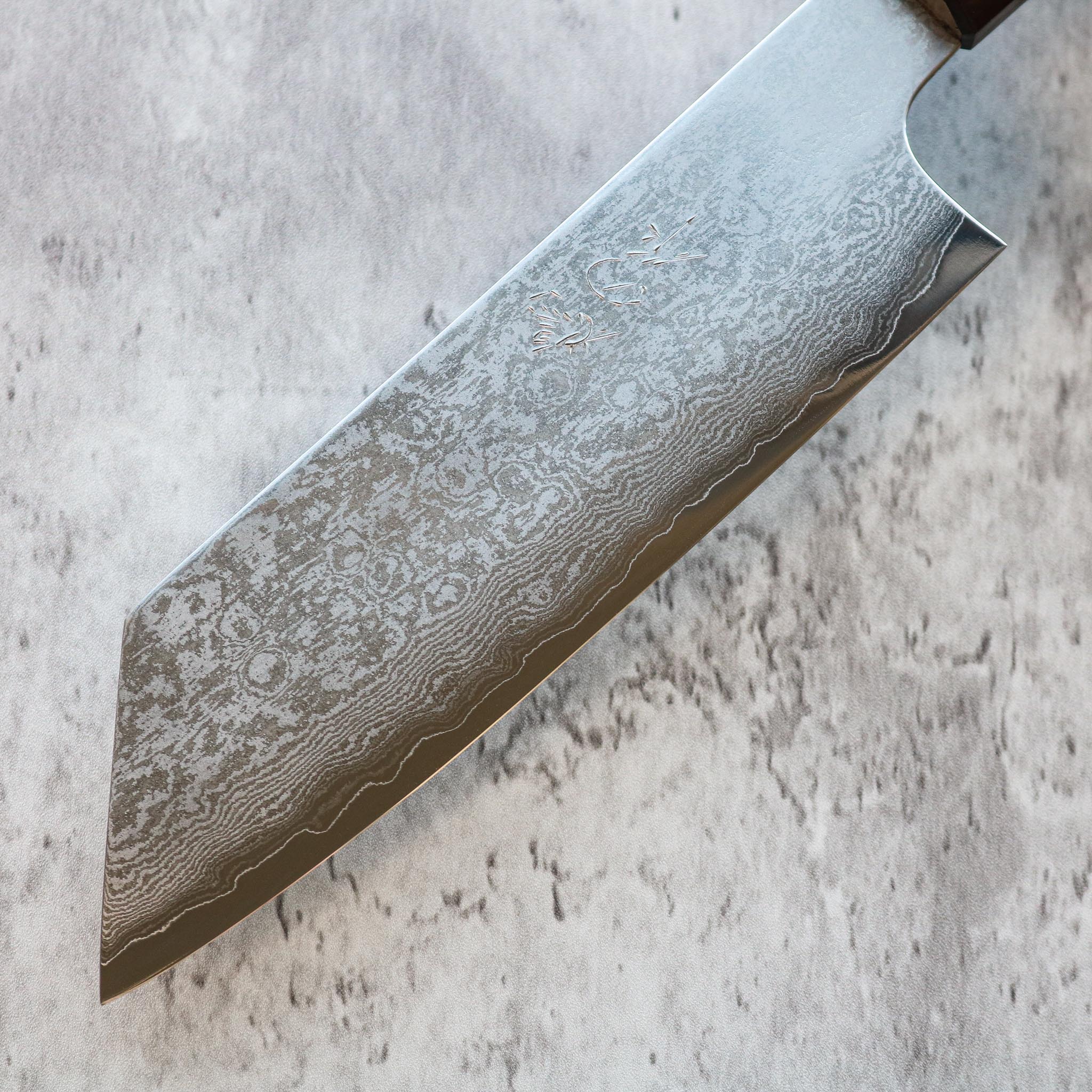 Kenshiro Hatono Ginsan Damascus Bunka 180 mm