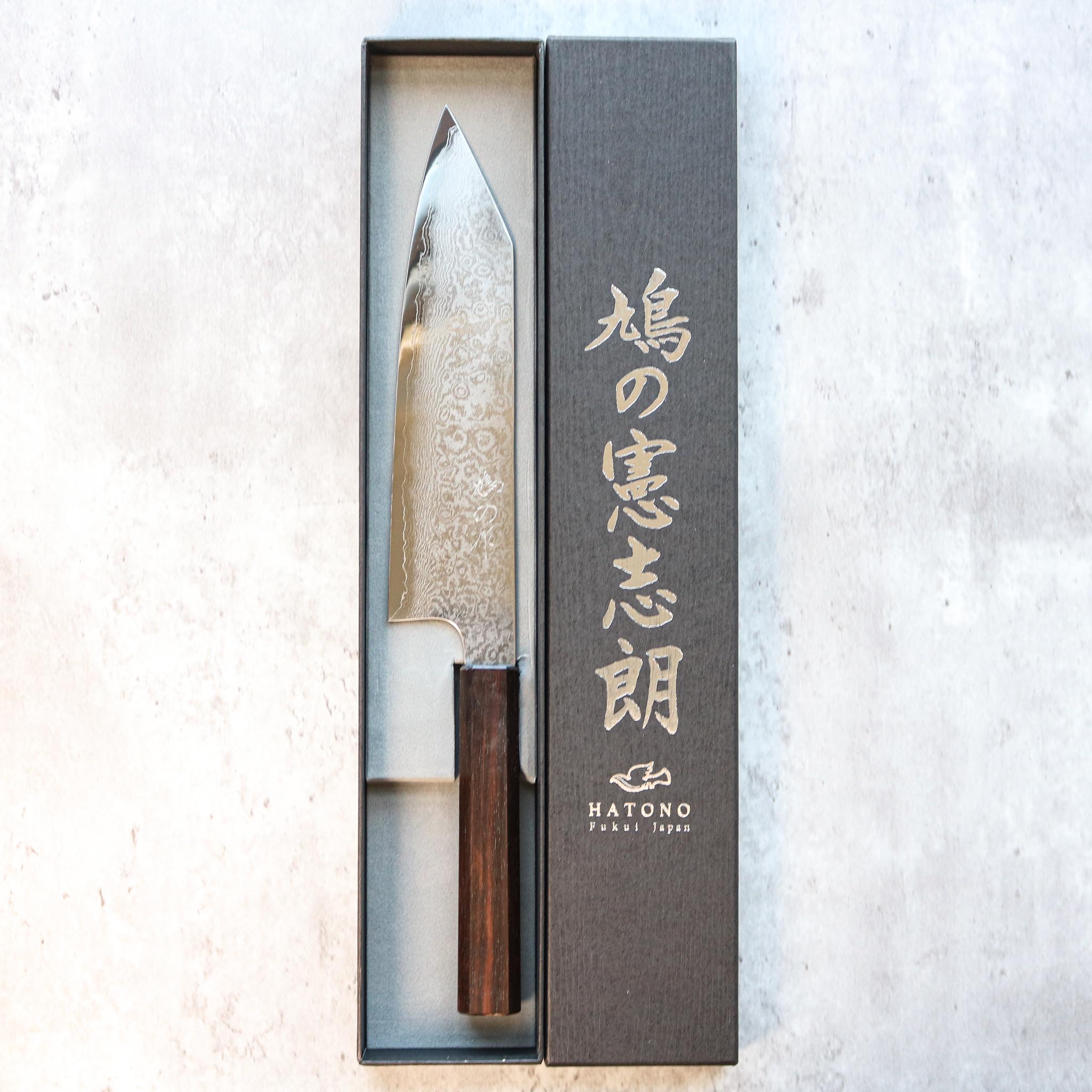 Kenshiro Hatono Ginsan Damascus Gyuto 210 mm