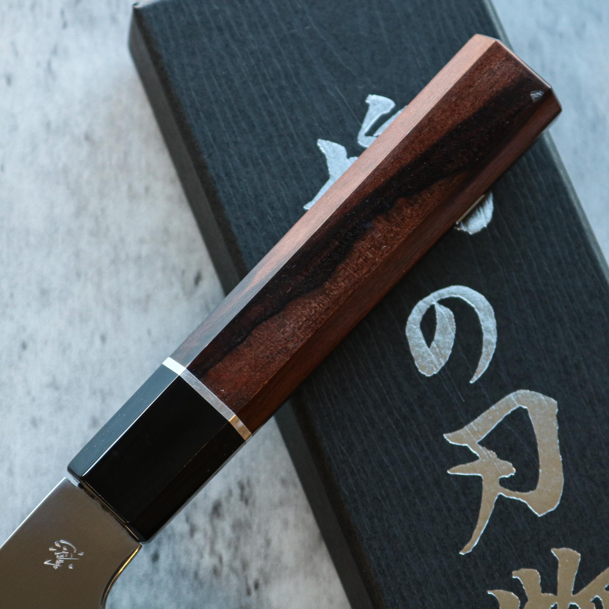 Kenshiro Hatono High Polish Bunka 180 mm Ebony
