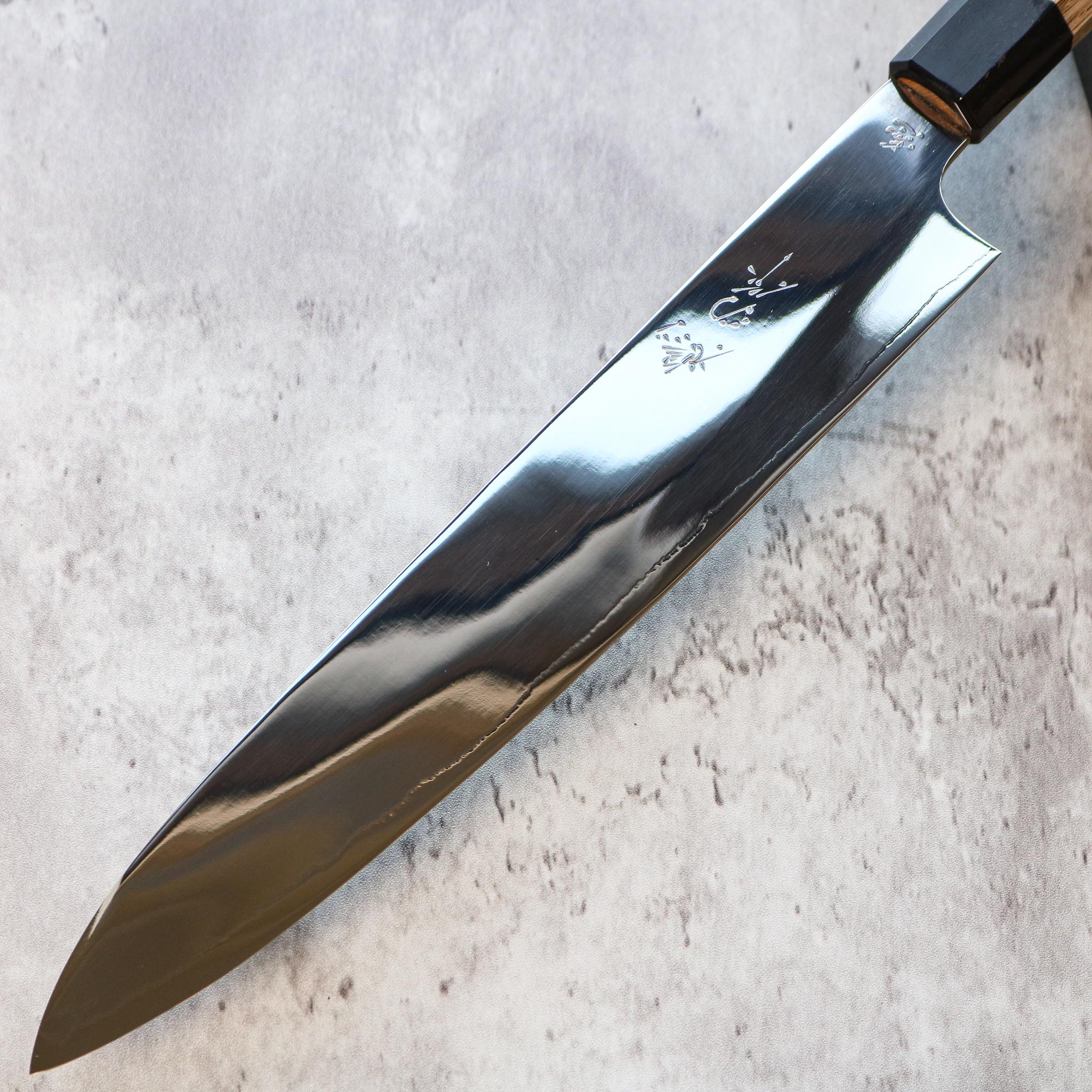 Kenshiro Hatono High Polish Sujihiki 240 mm Oak