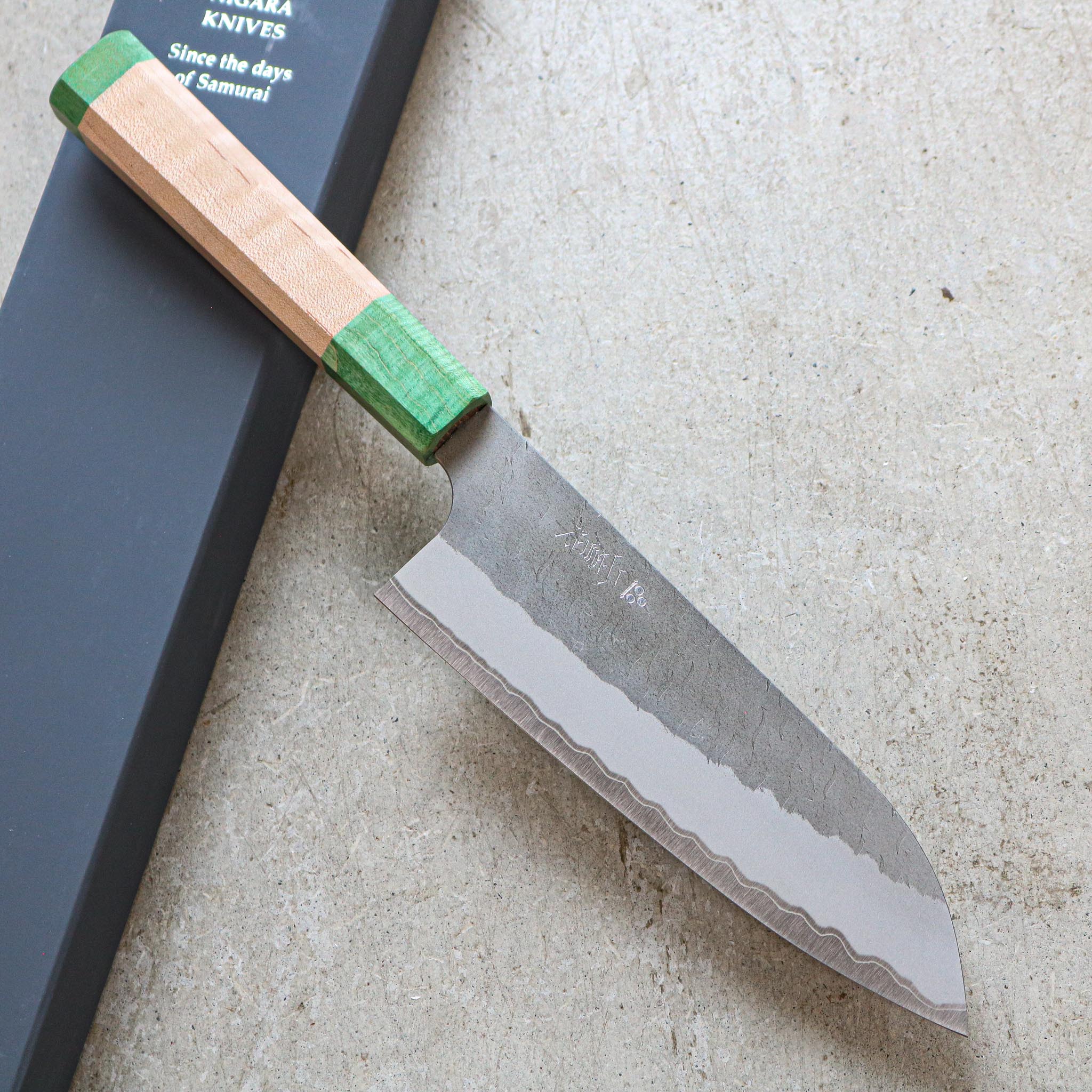 Nigara Hamono AS Tsuchime Migami Santoku 165 mm